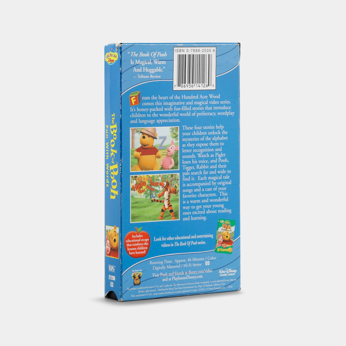 The Book of Pooh: Fun With Words VHS Tape
