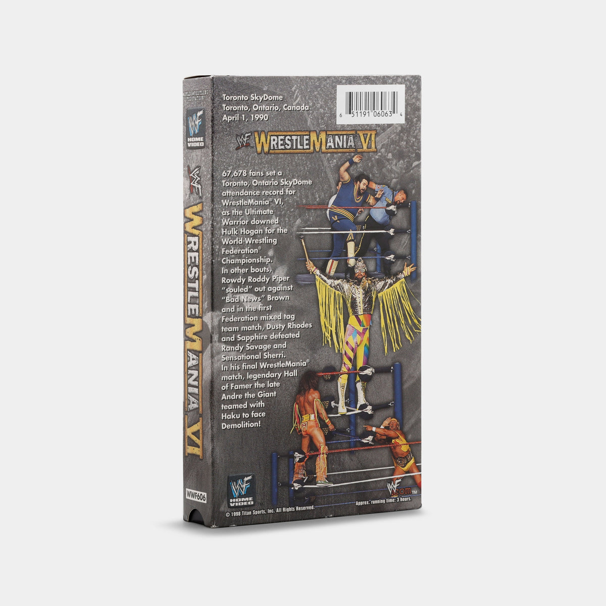 WWF: WrestleMania VI VHS Tape