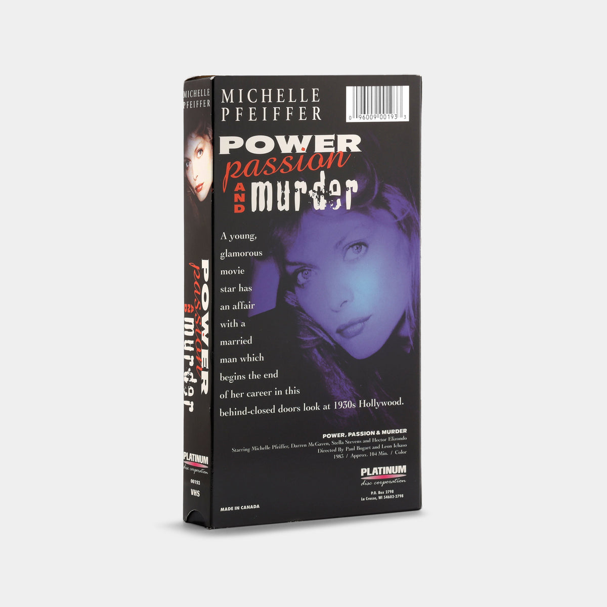 Power, Passion and Murder VHS Tape