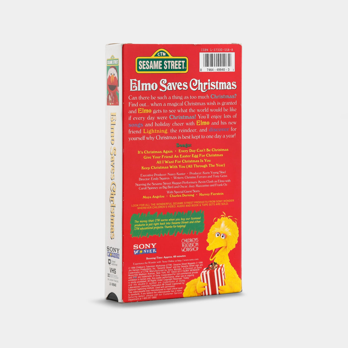 Sesame Street: Elmo Saves Christmas VHS Tape