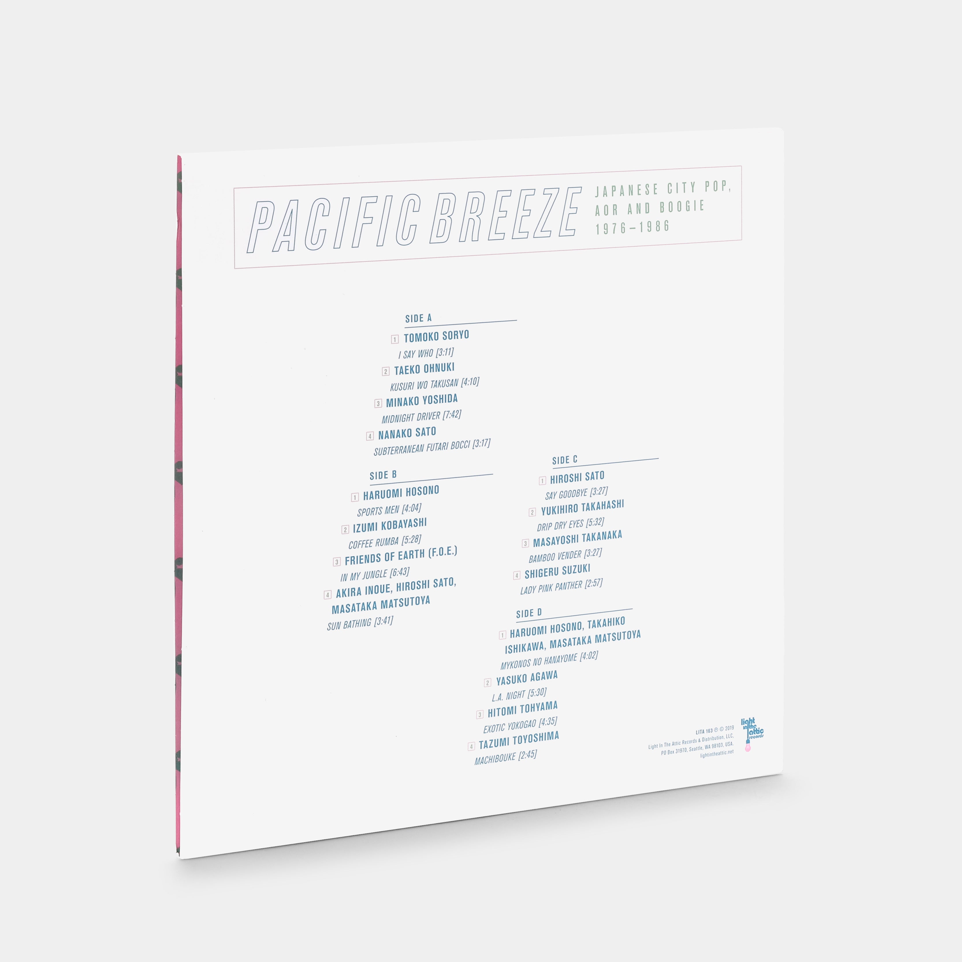 Pacific Breeze: Japanese City Pop, AOR & Boogie 1976-1986 2xLP Lilac Sky Vinyl Record