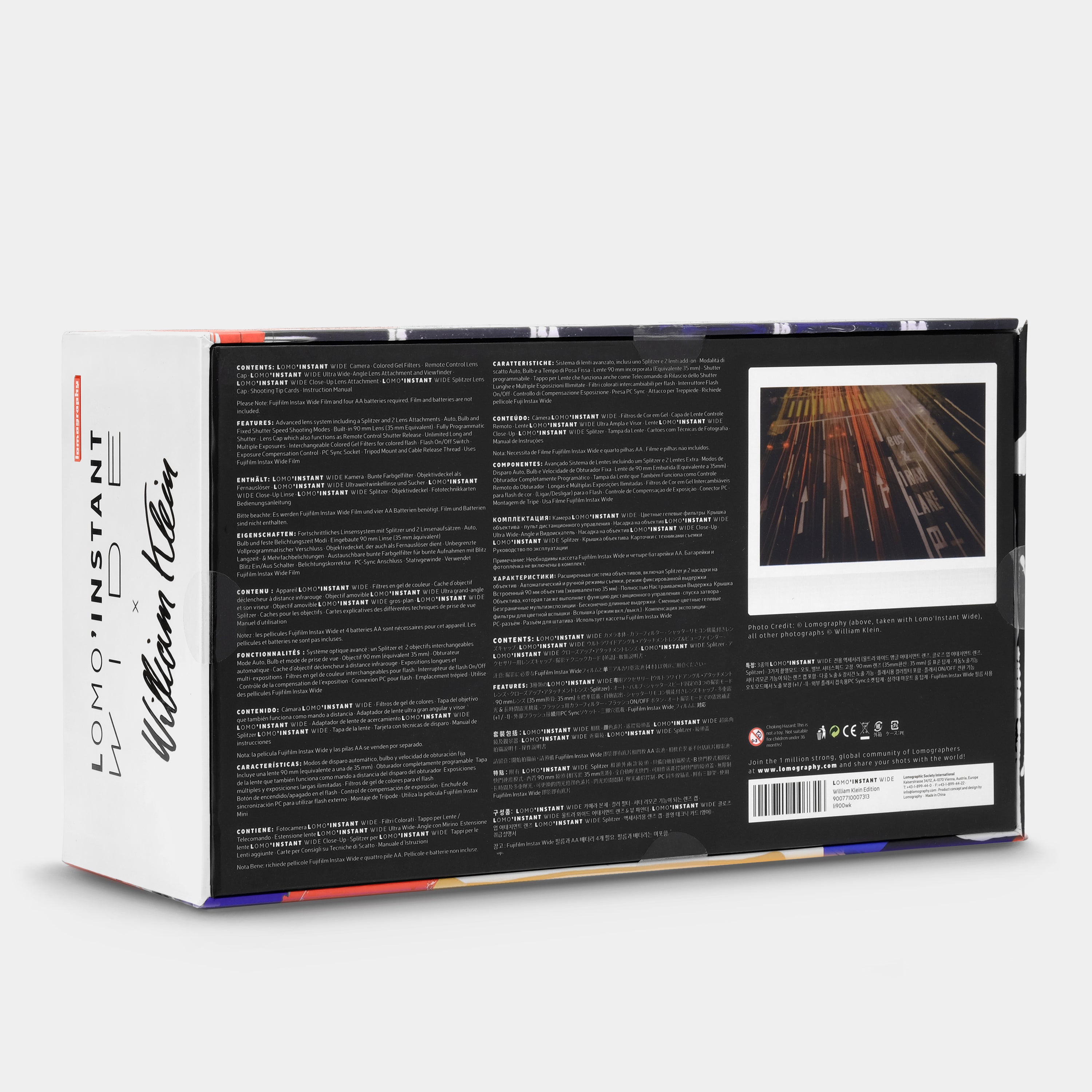 Lomography Lomo'Instant Wide (William Klein Edition) Instax Instant Film Camera and Lenses