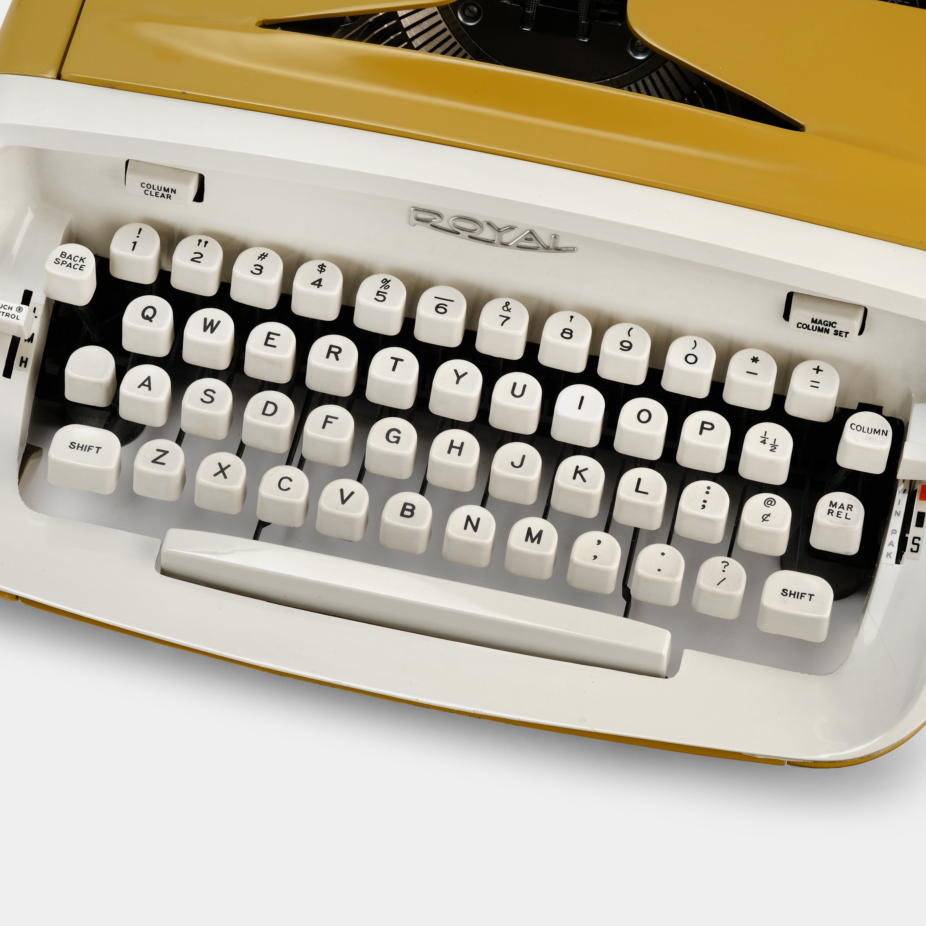 Royal Safari Yellow Manual Typewriter and Case