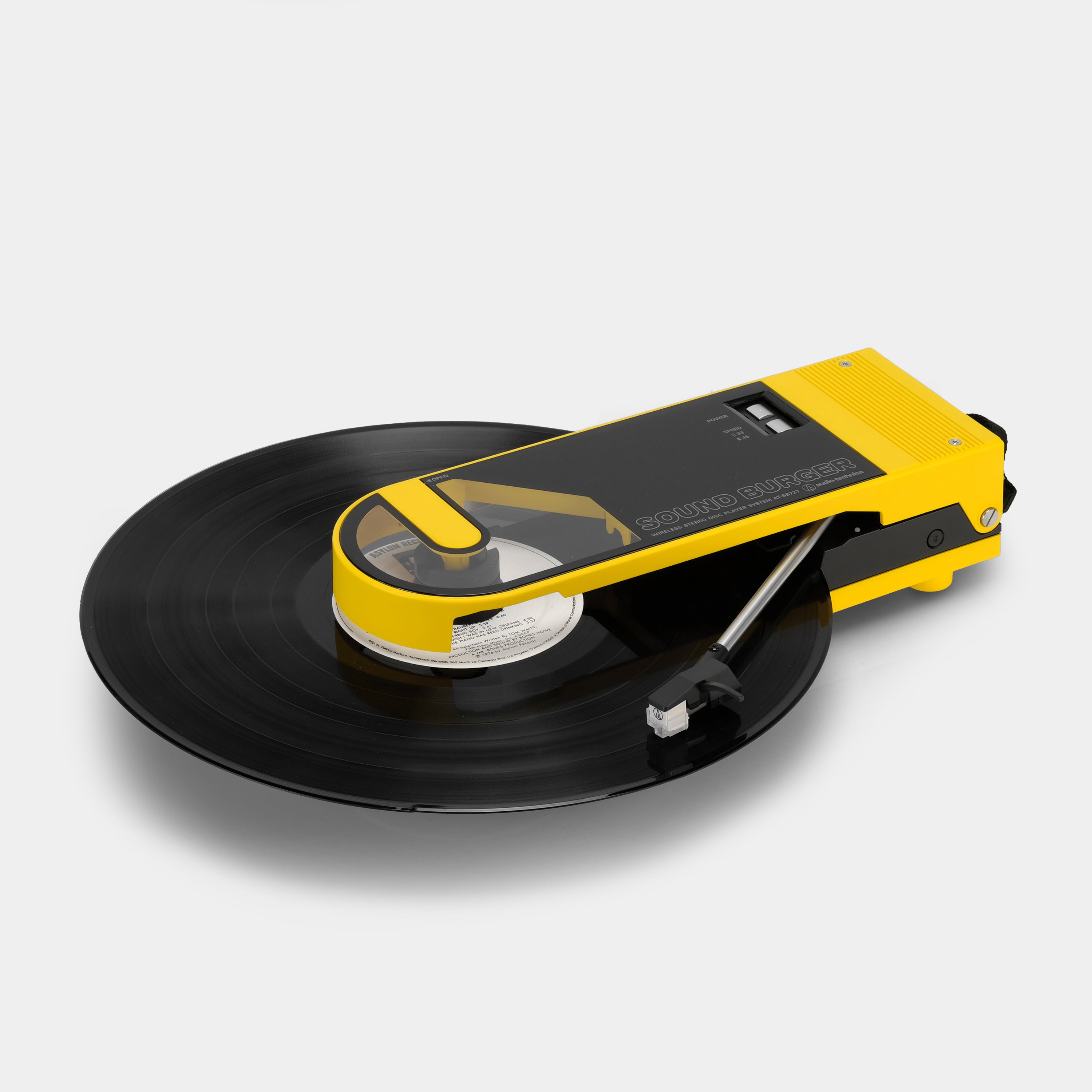 Audio-Technica AT-SB727-BK Sound Burger Compact Portable Turntable - Yellow