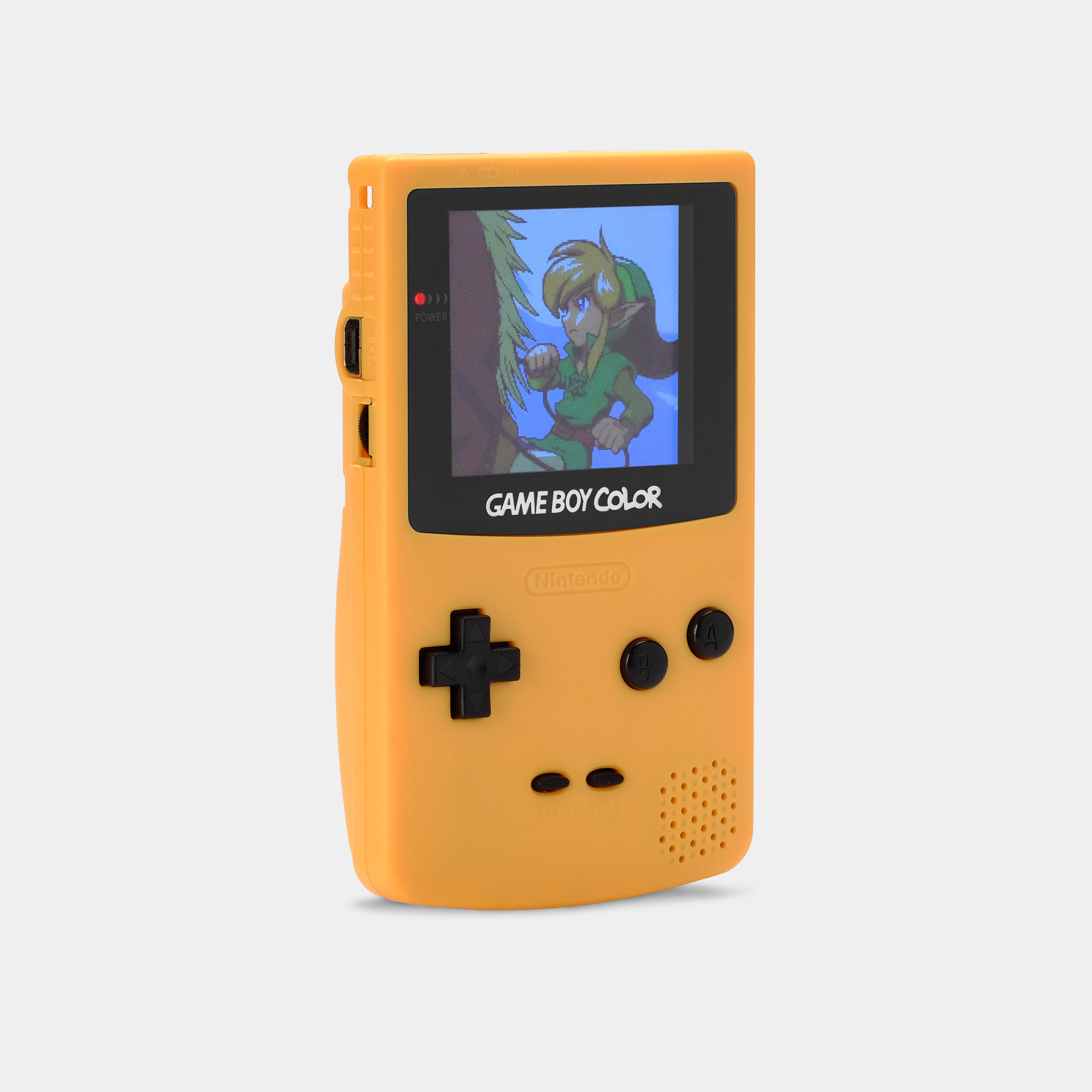 Nintendo Game Boy Color Yellow Game Console With Backlit Screen