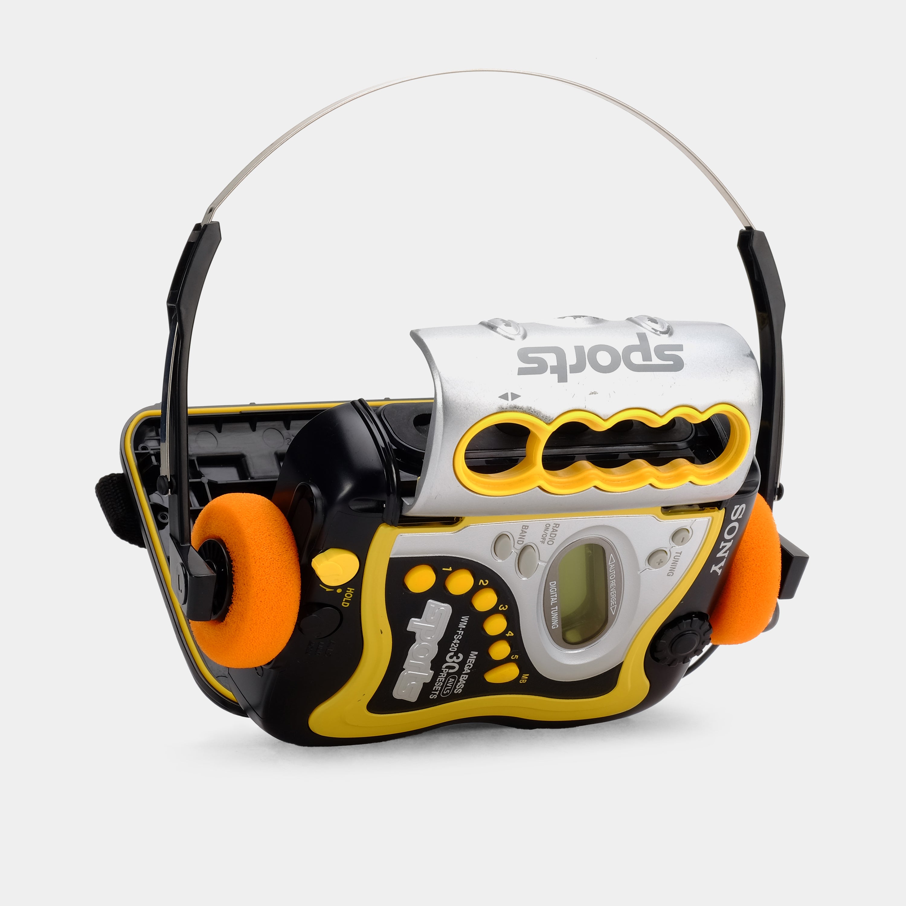 Sony Sports Walkman WM-FS420 Yellow AM/FM Portable Cassette Player