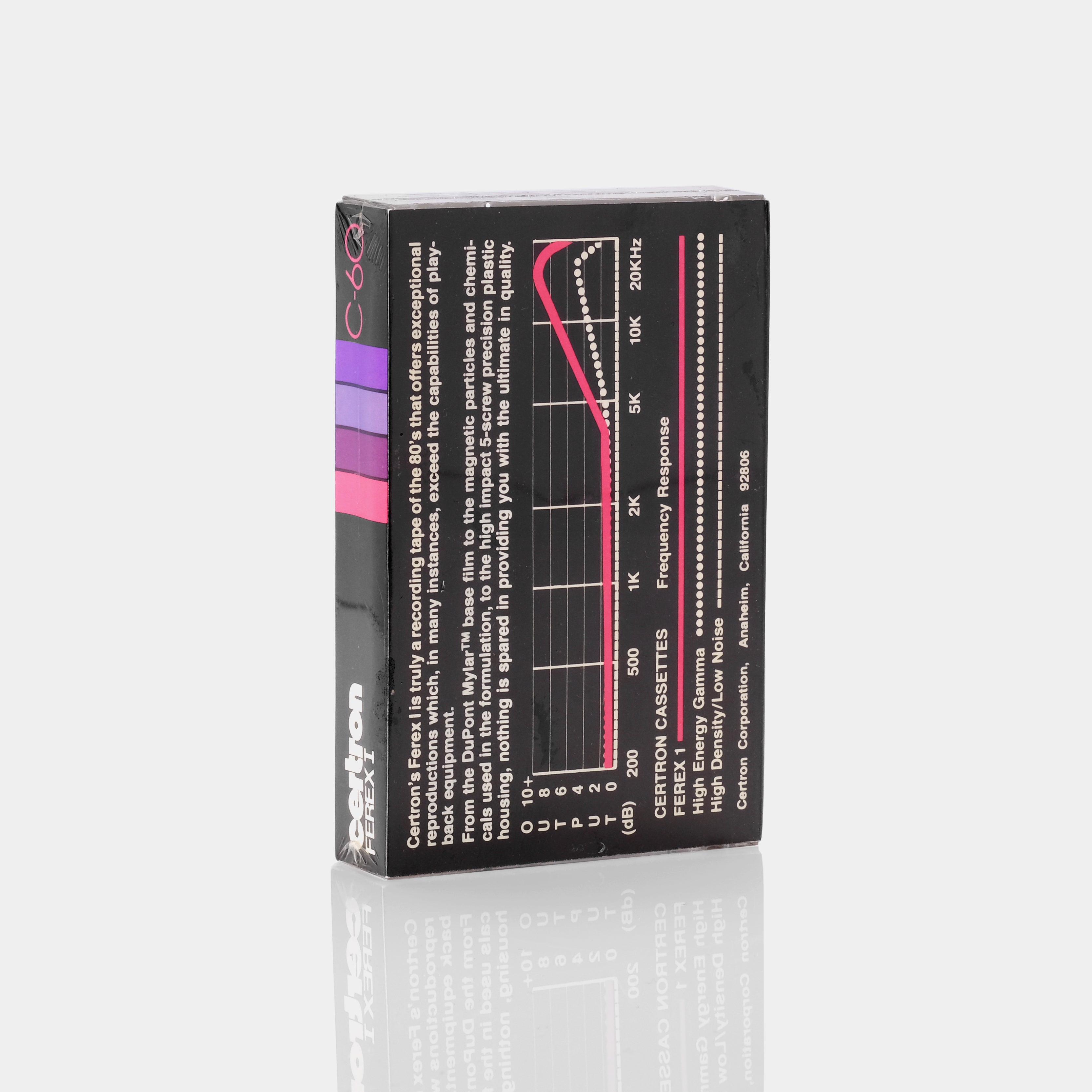 Certron Ferex I C-60 Blank Recordable Cassette Tape