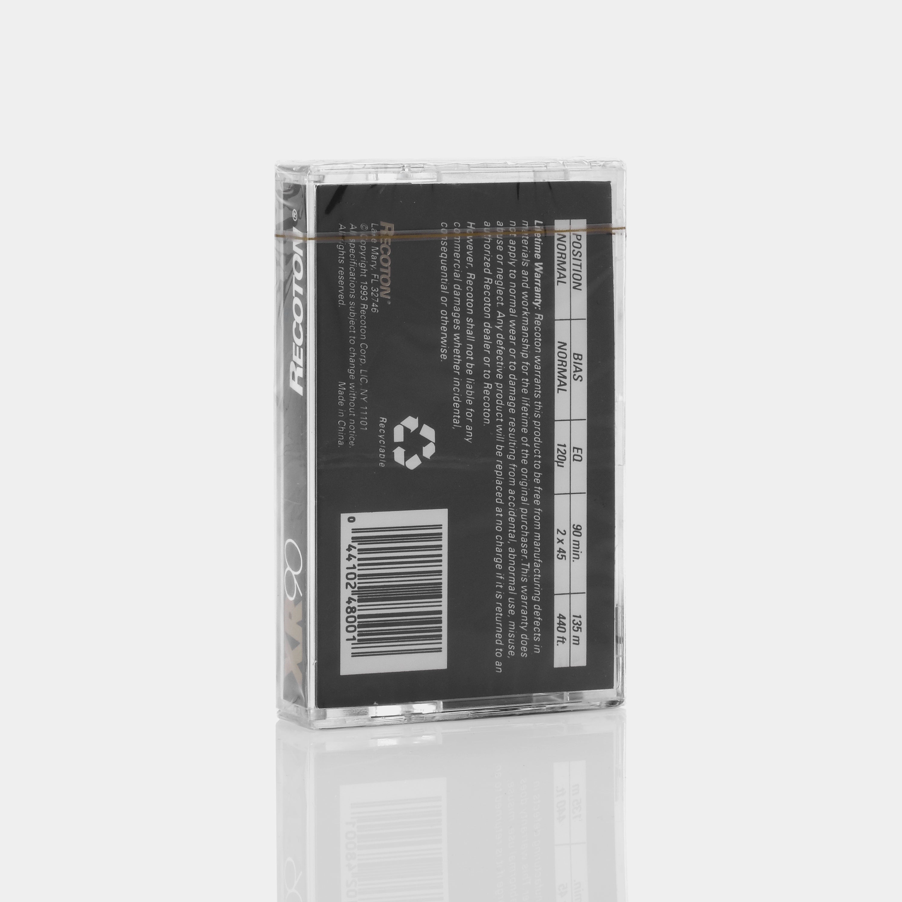 Recoton XR90 Gold Series Type I 90 Min Cassette Tape