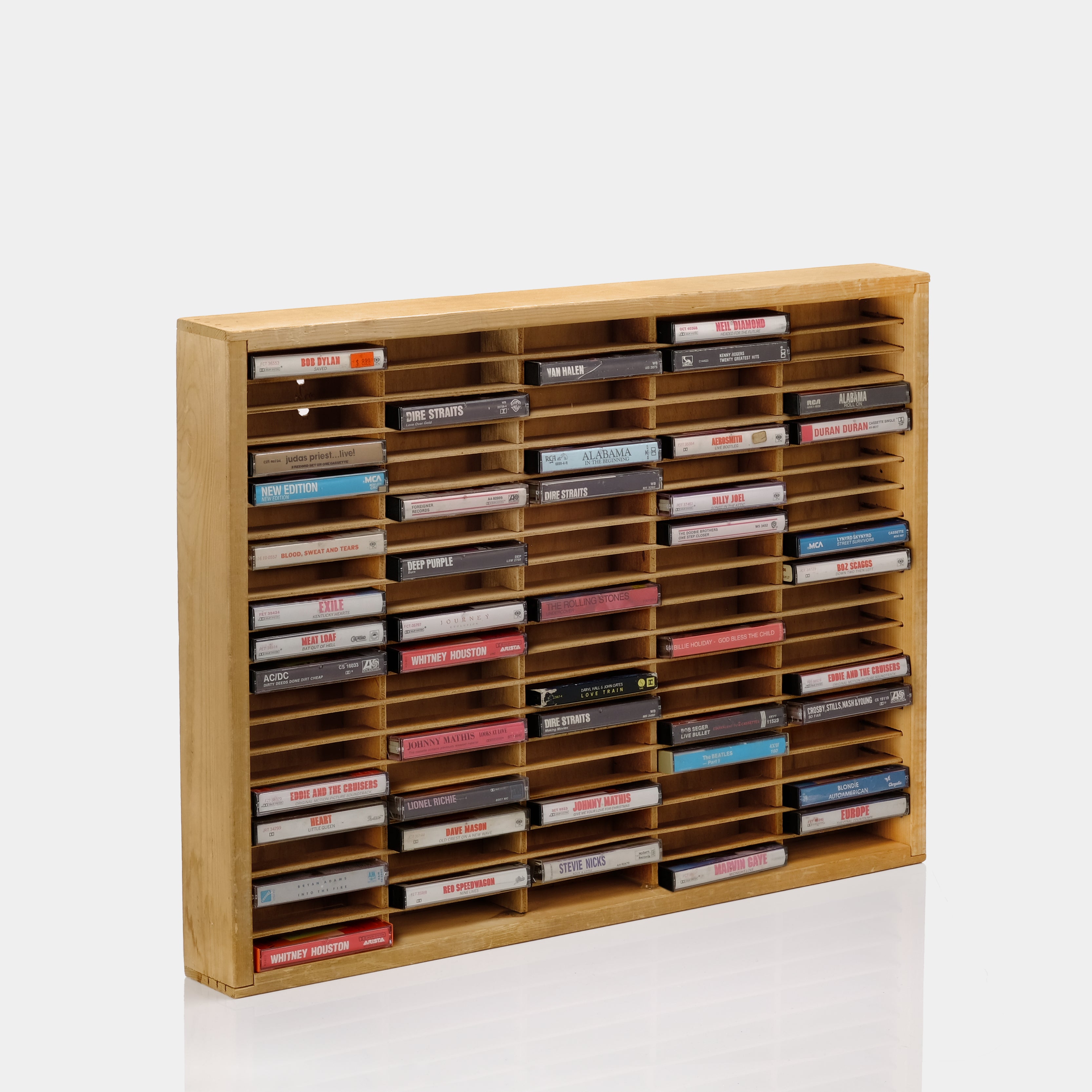 Napa Valley Box Company Wood Cassette Storage for 100 Cassettes