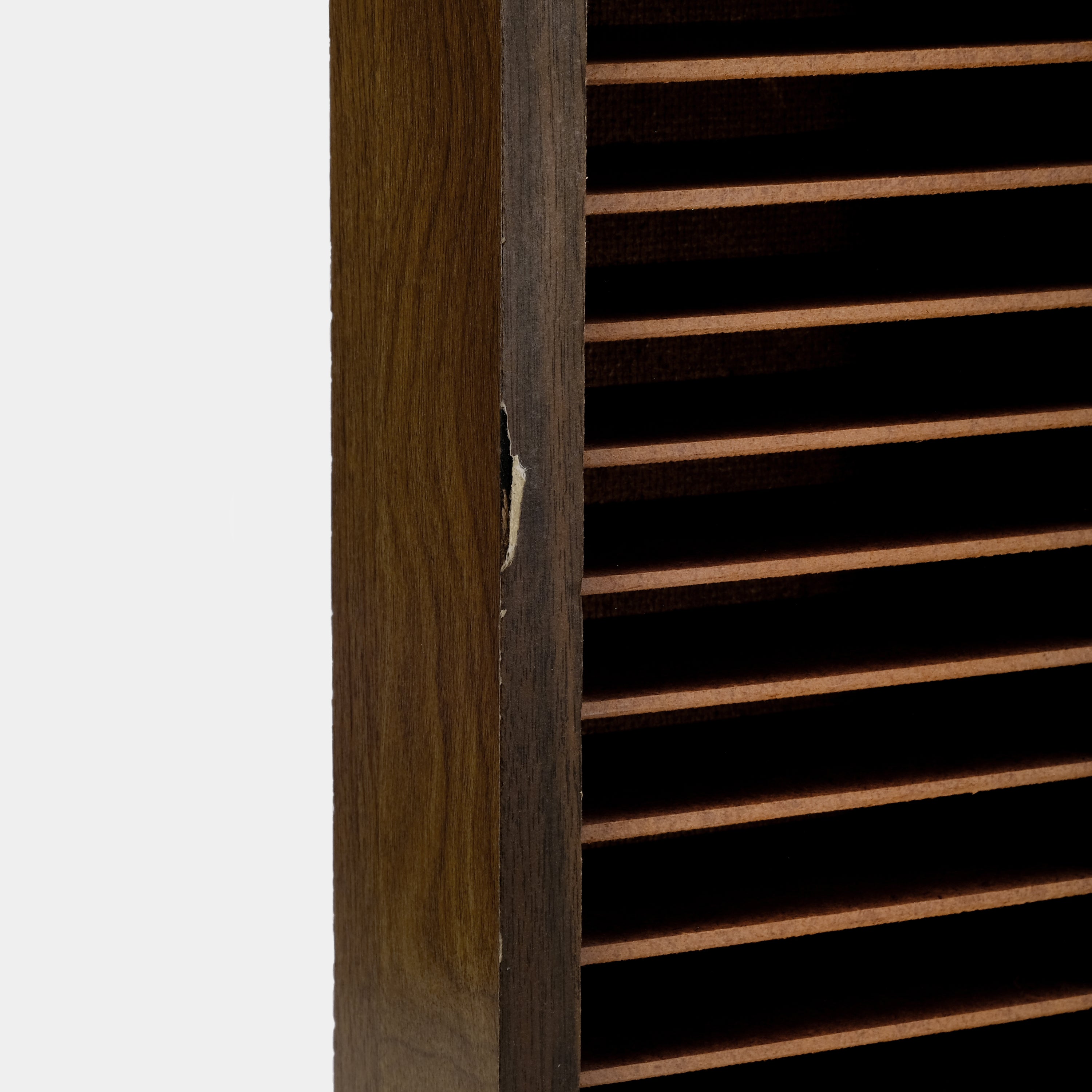 Wood Veneer Cassette Storage Shelf for 96 Cassettes