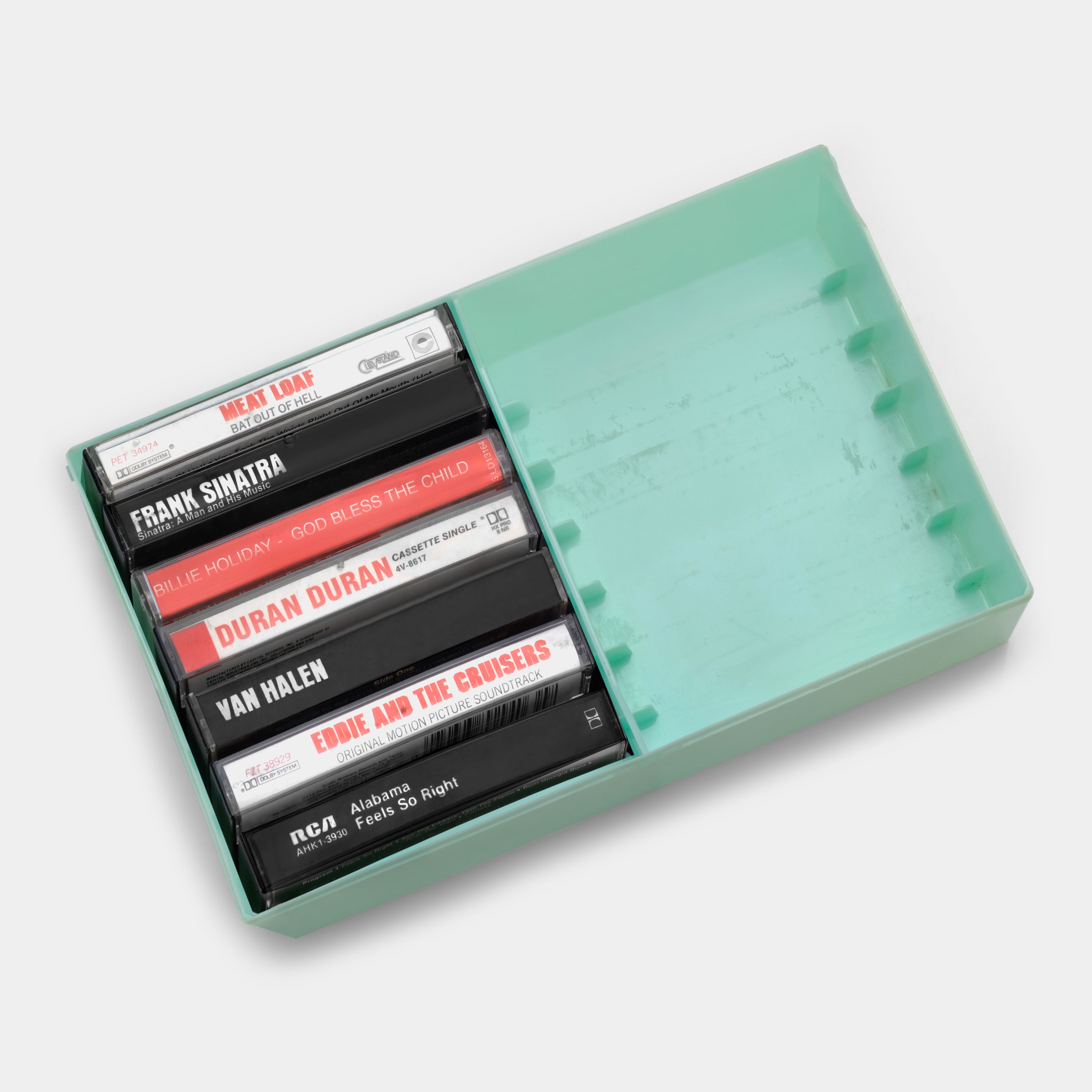 Mint Green Cassette Tape Storage Case