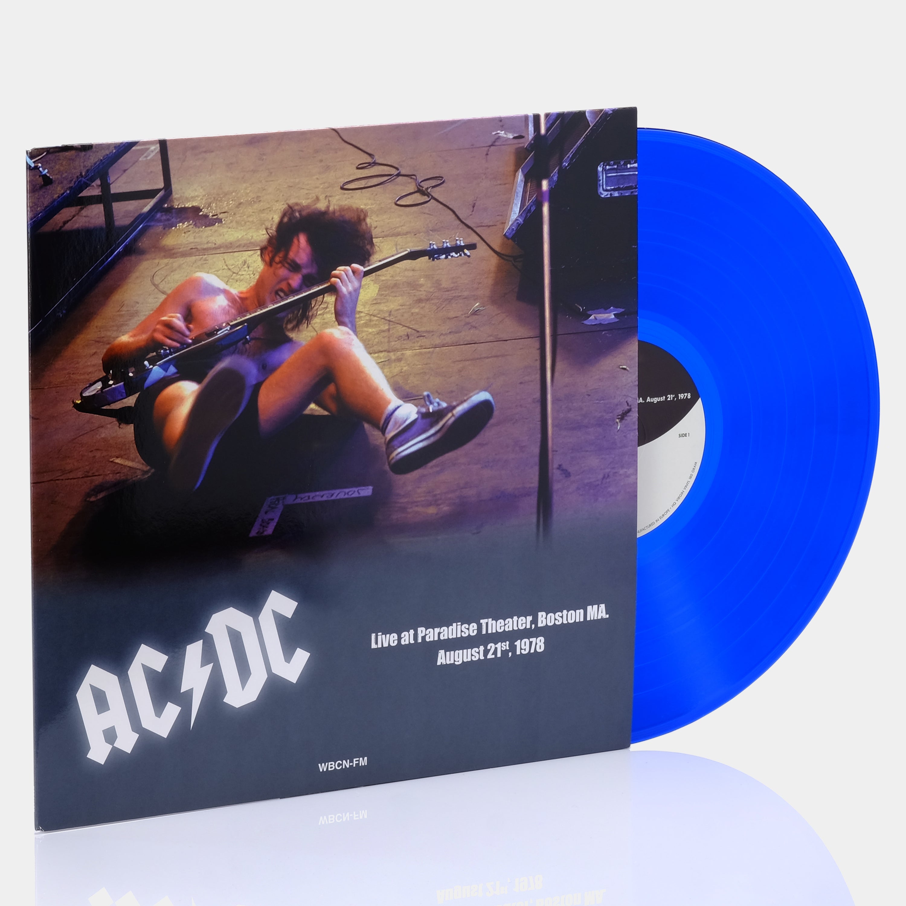 AC/DC - Live At Paradise Theater, Boston MA August 21st, 1978 LP Blue Vinyl Record