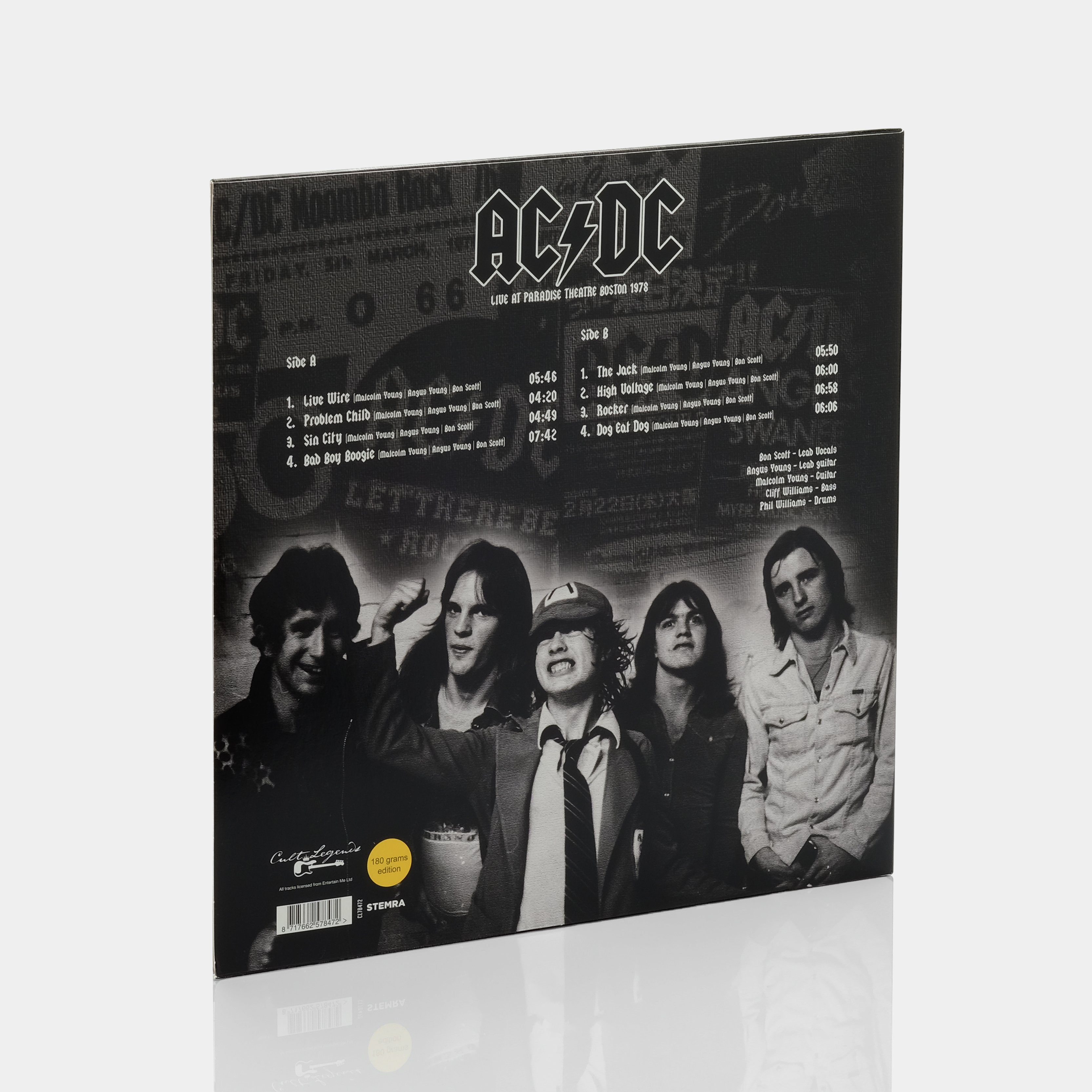 AC/DC - Live At Paradise Theatre Boston 1978 LP Vinyl Record