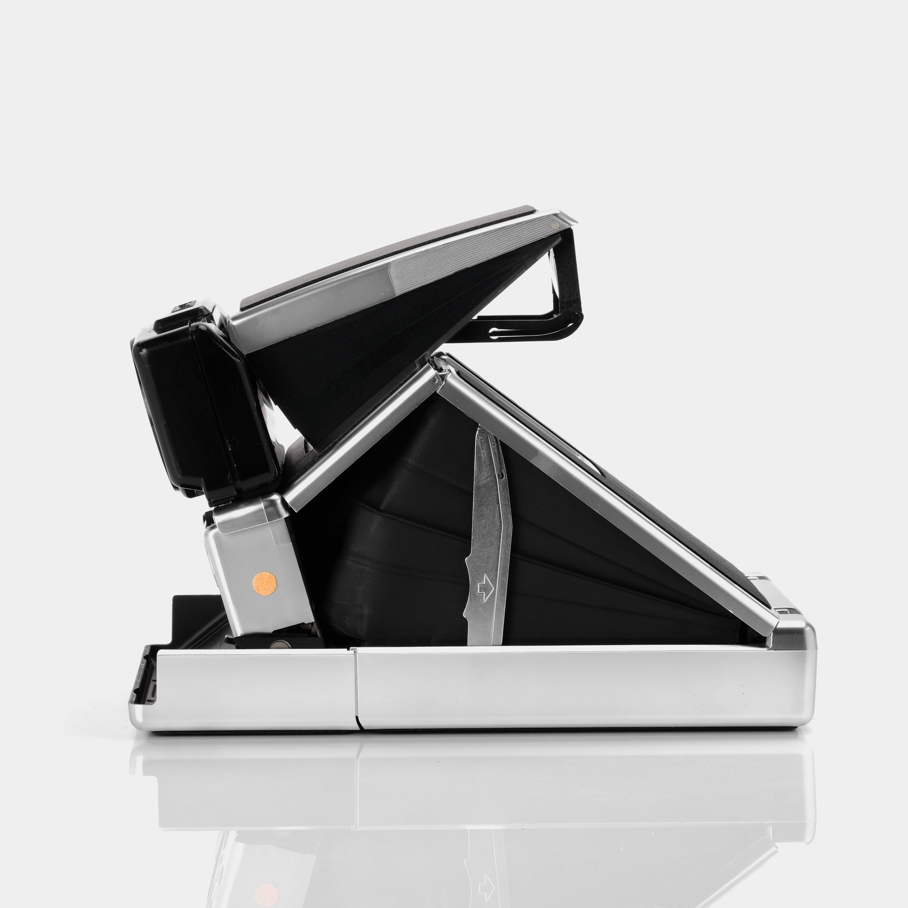 Polaroid SX-70 Alpha Prototype Sonar Chrome Folding Instant Film Camera
