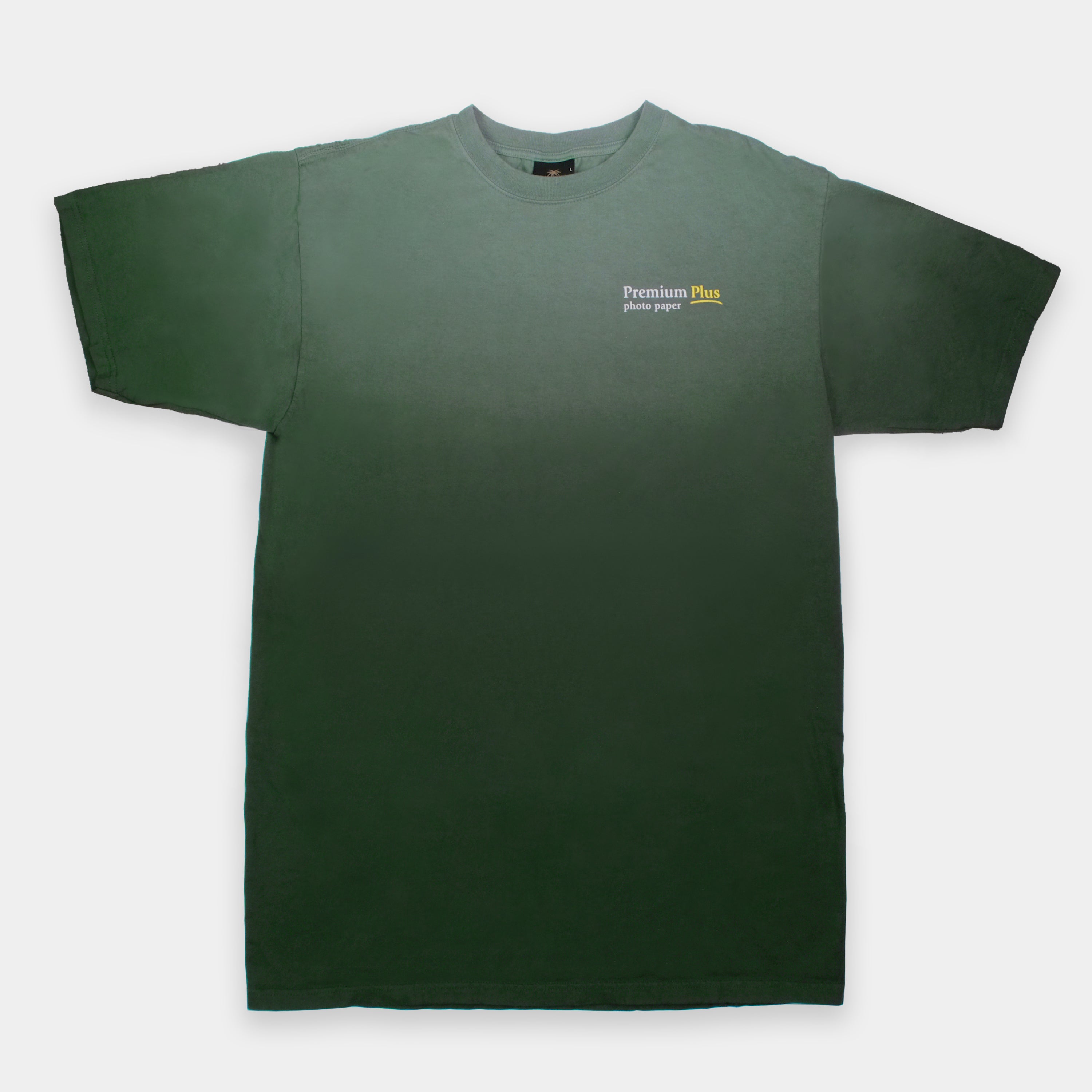 Vintage Fujifilm "Premium Plus Photo Paper" Green Gradient T-Shirt - Large