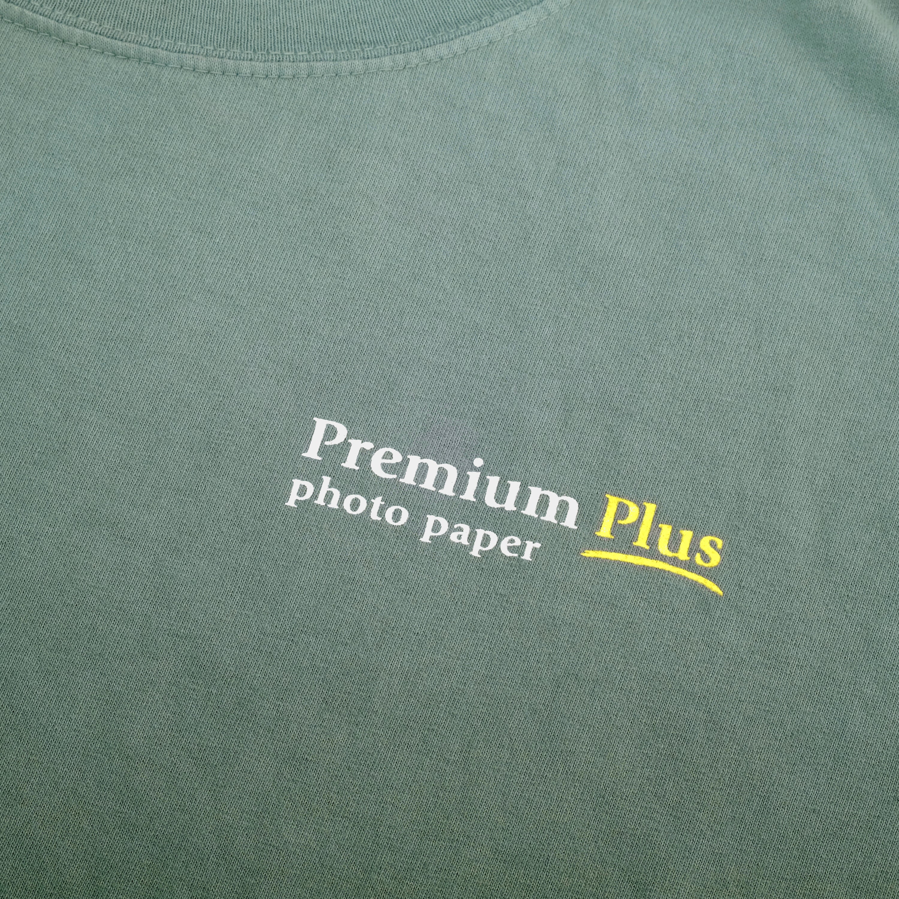 Vintage Fujifilm "Premium Plus Photo Paper" Green Gradient T-Shirt - Large