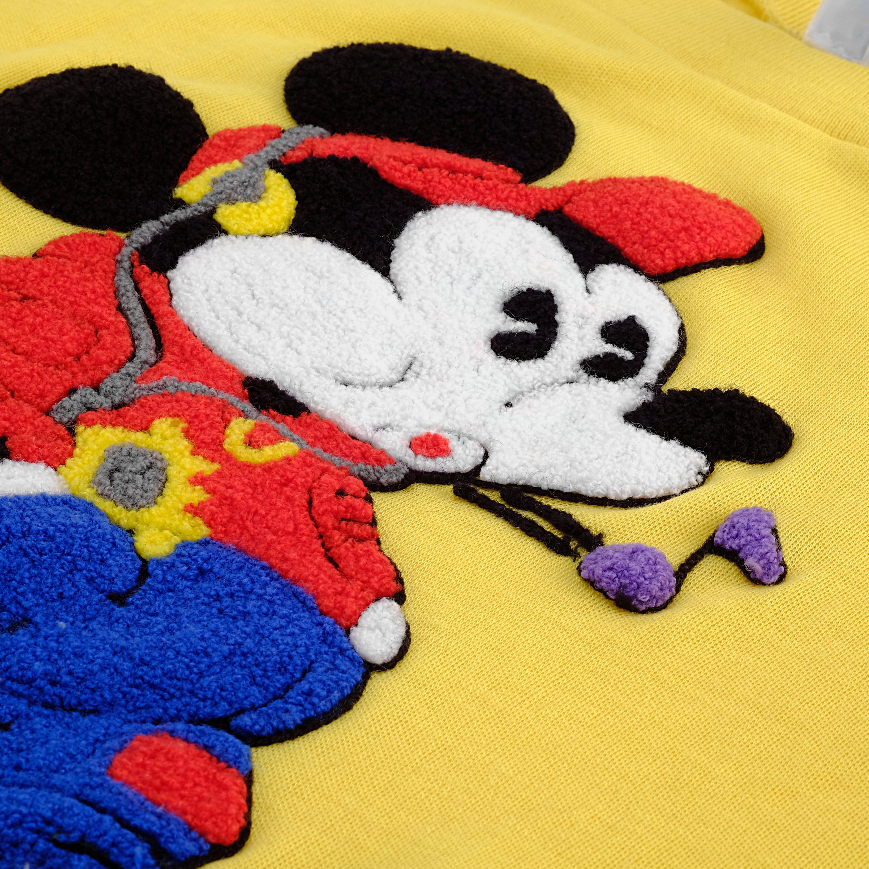 VINTAGE SUNDAY COMICS selling MICKEY MOUSE YELLOW 3/4 LENGTH SWEATSHIRT