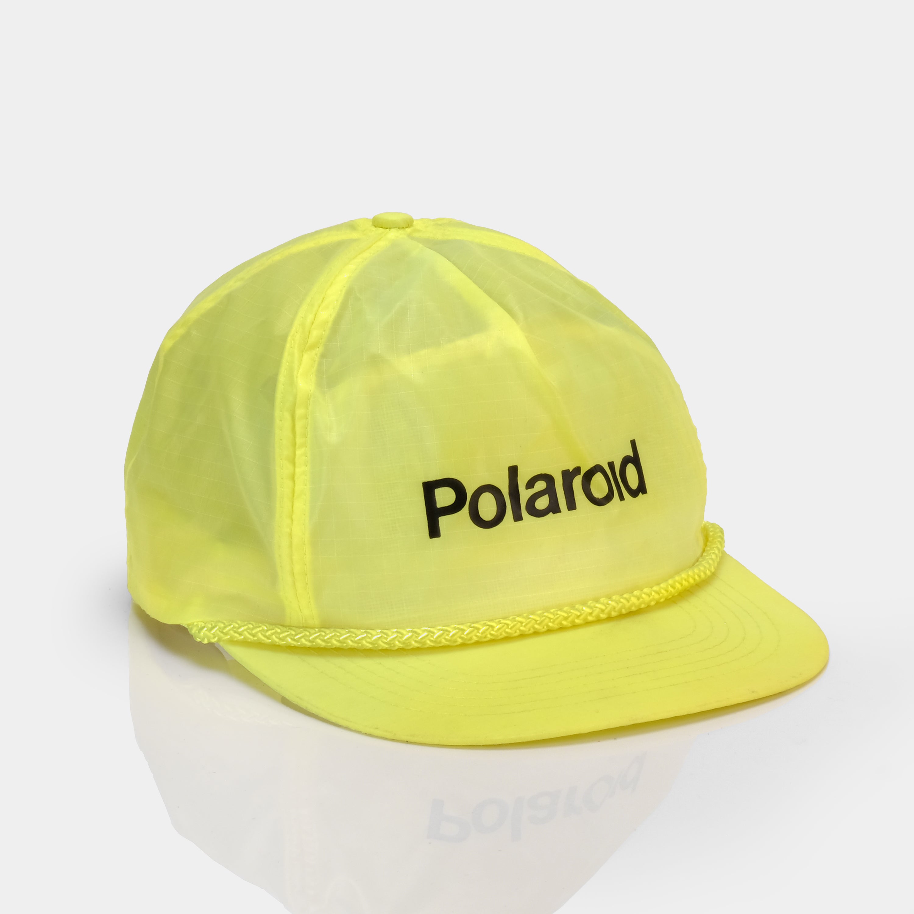 Vintage Polaroid Neon Yellow Cap