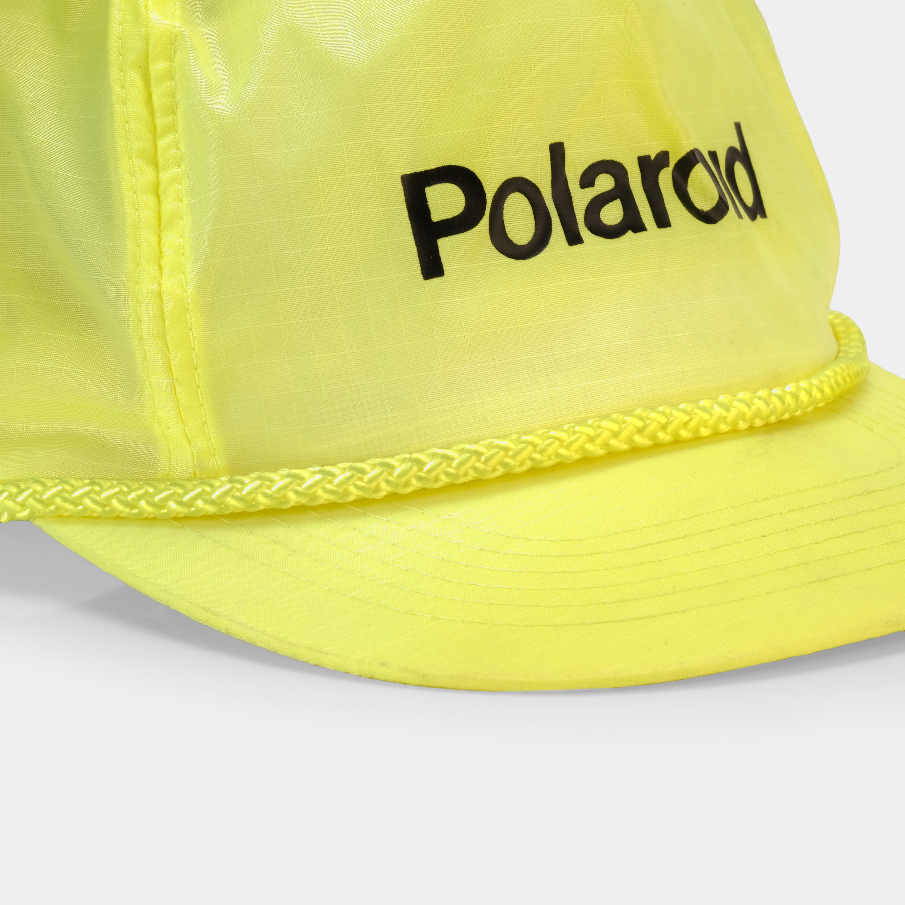 Vintage Polaroid Neon Yellow Cap