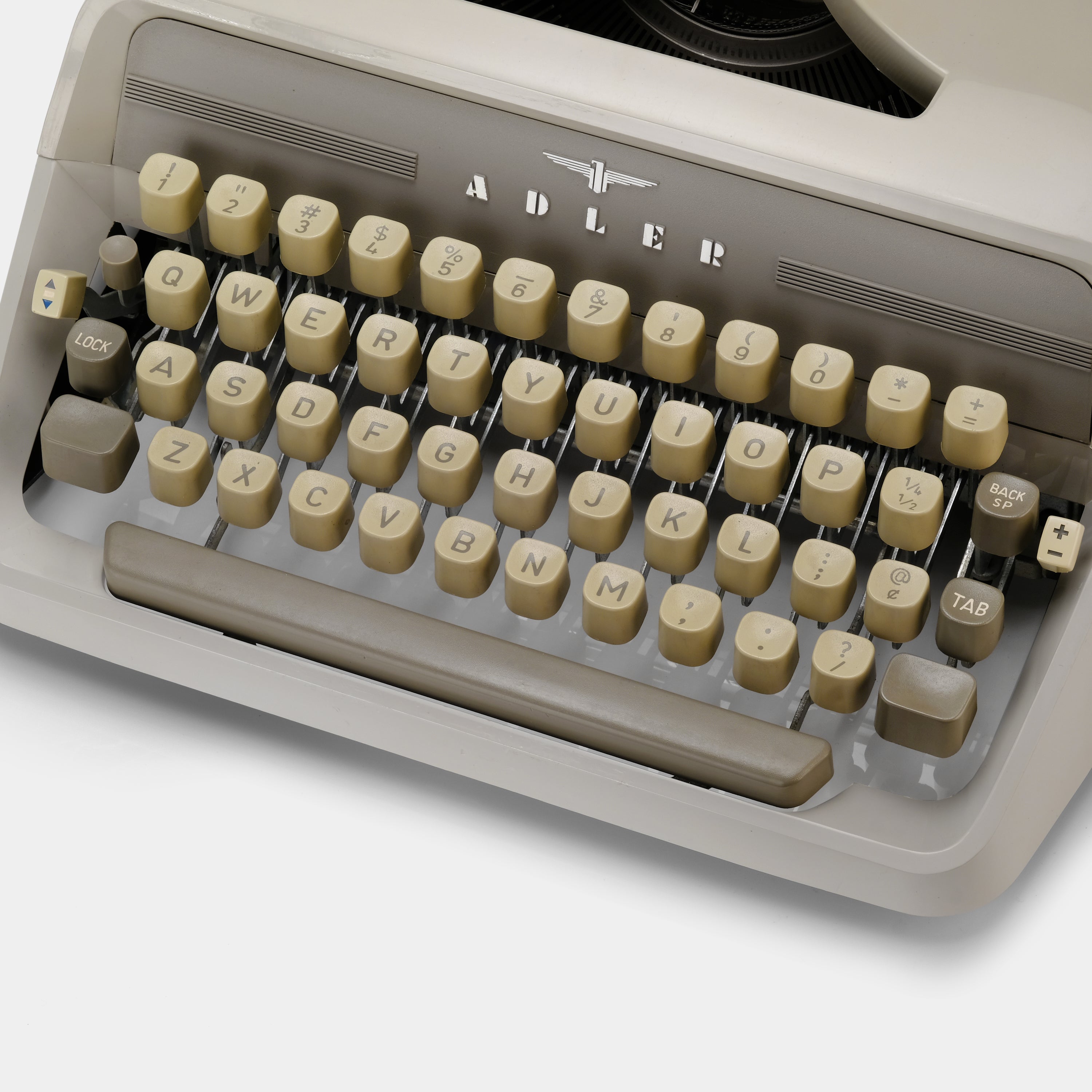 Adler J3 Beige Manual Typewriter and Case