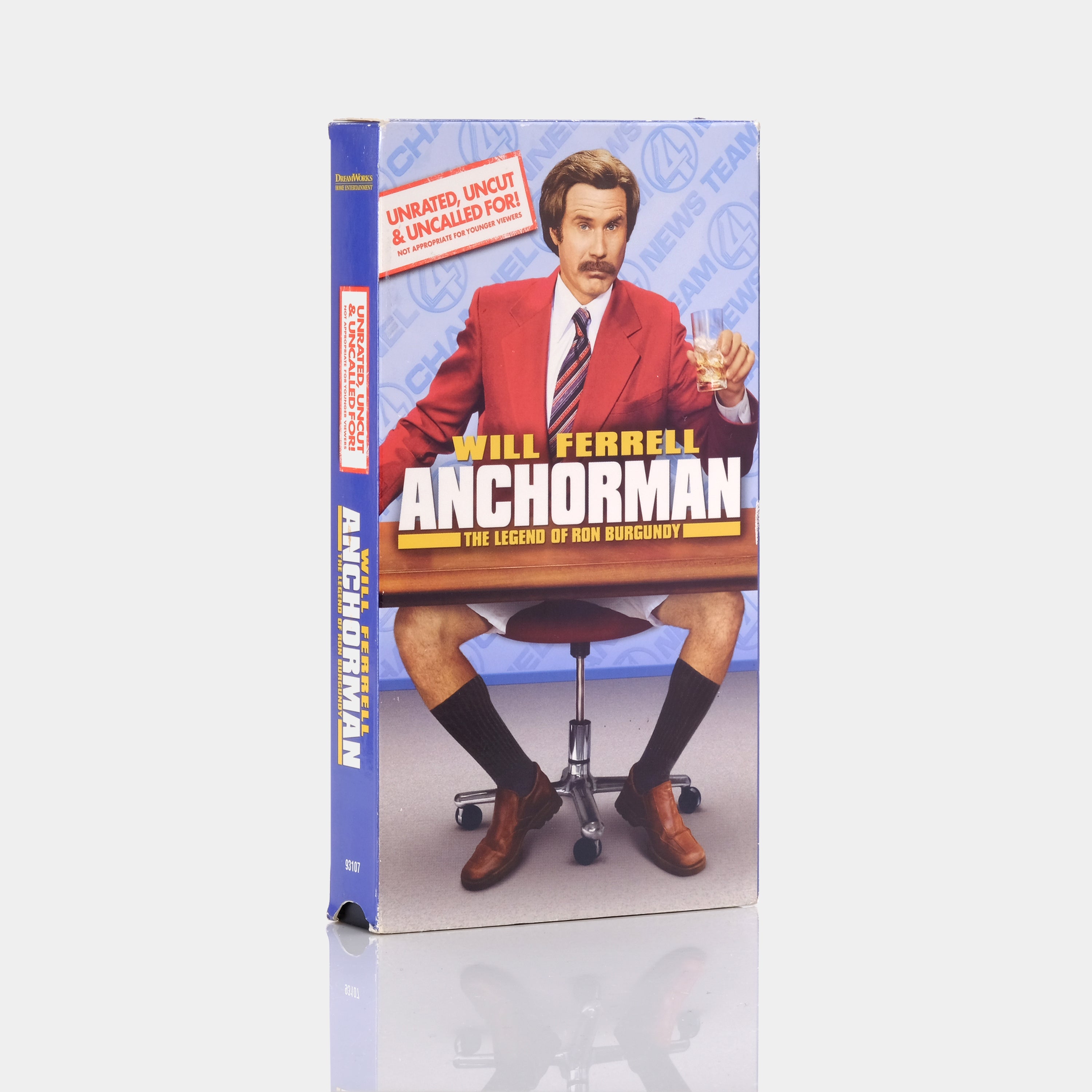 Anchorman: The Legend of Ron Burgundy (Unrated, Uncut and Uncalled For) VHS Tape