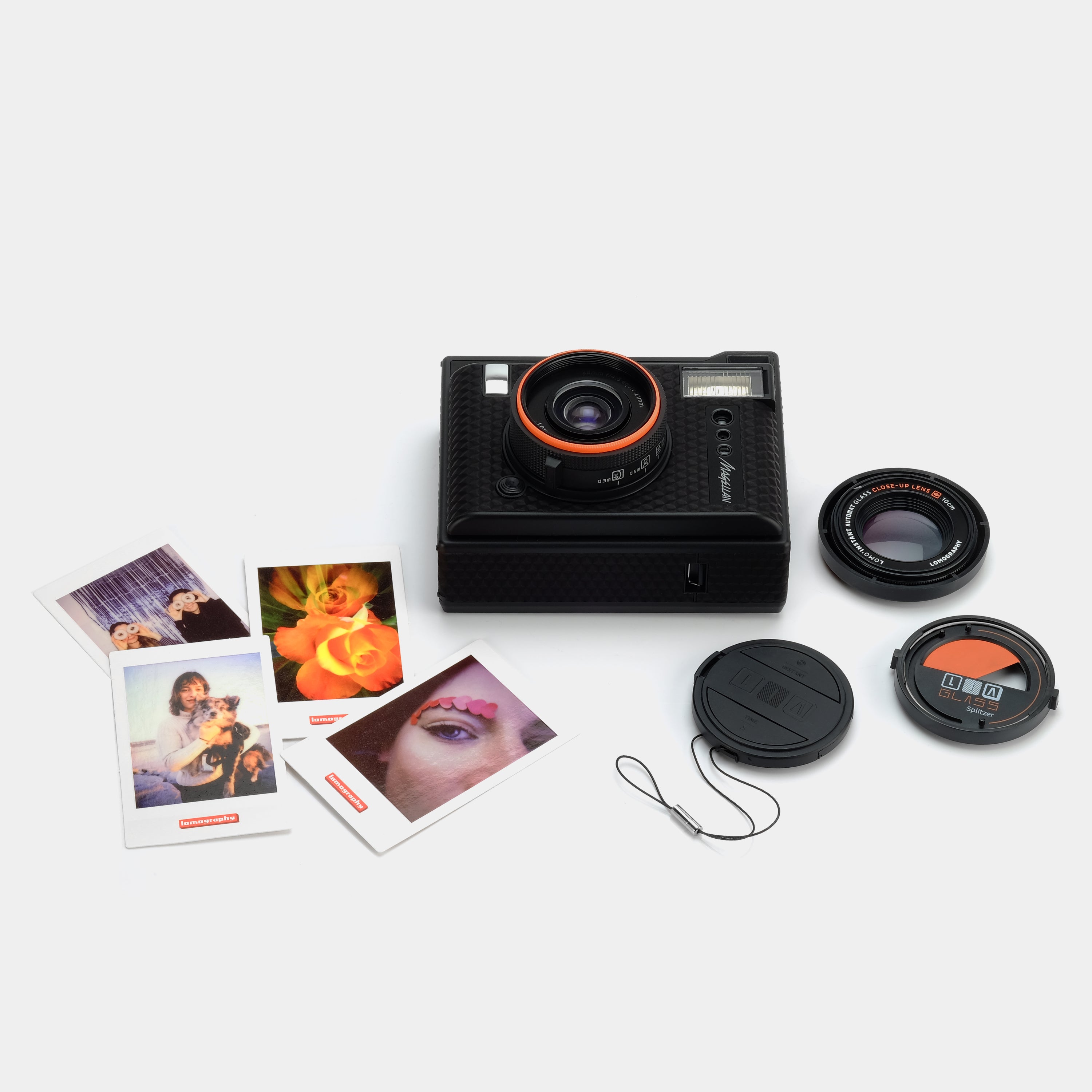 Lomography Lomo'Instant Automat Glass (Magellan Edition) Instax Mini Black Instant Film Camera