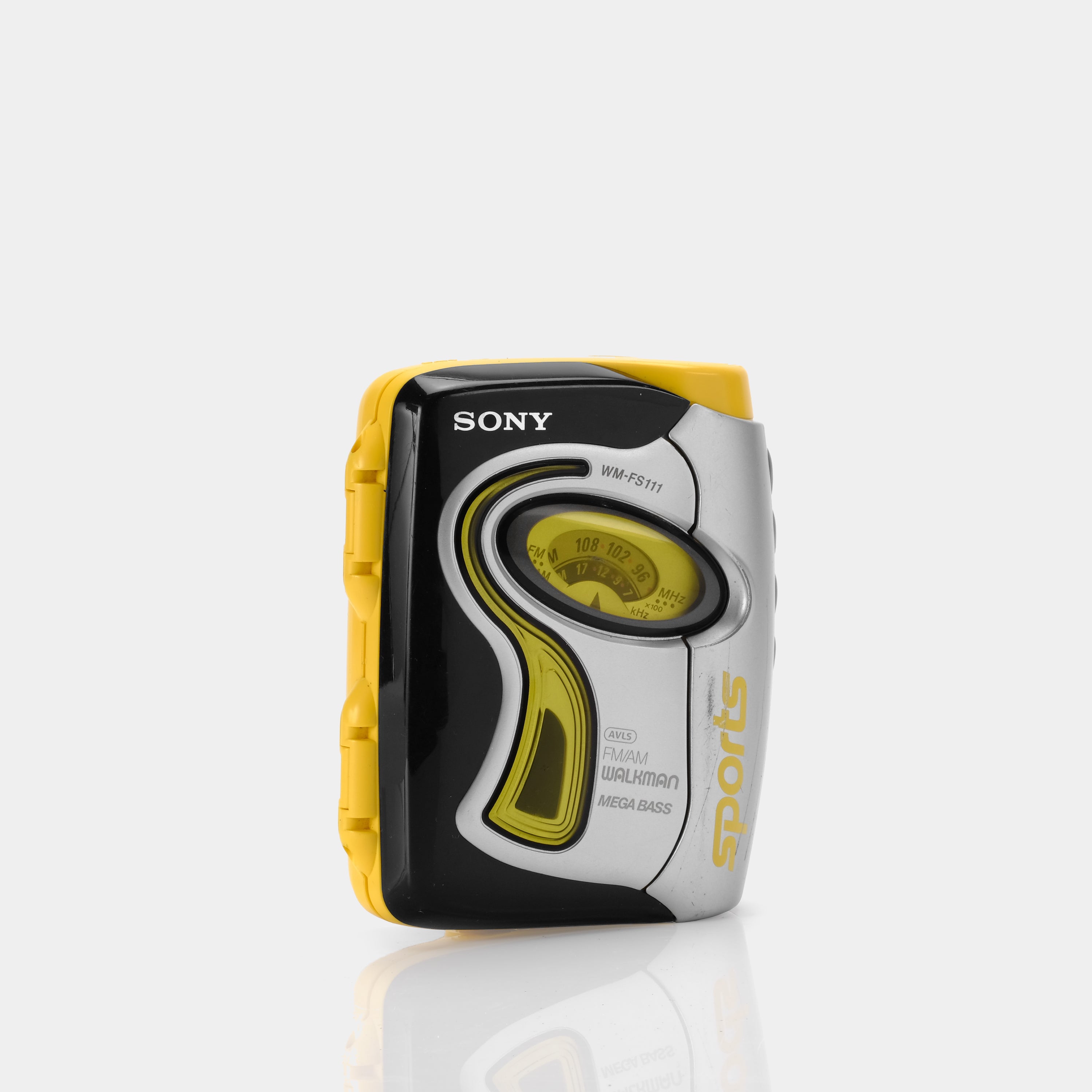 Sony Sports Walkman WM-FS111 Yellow AM/FM Portable Cassette Player (B-Grade)