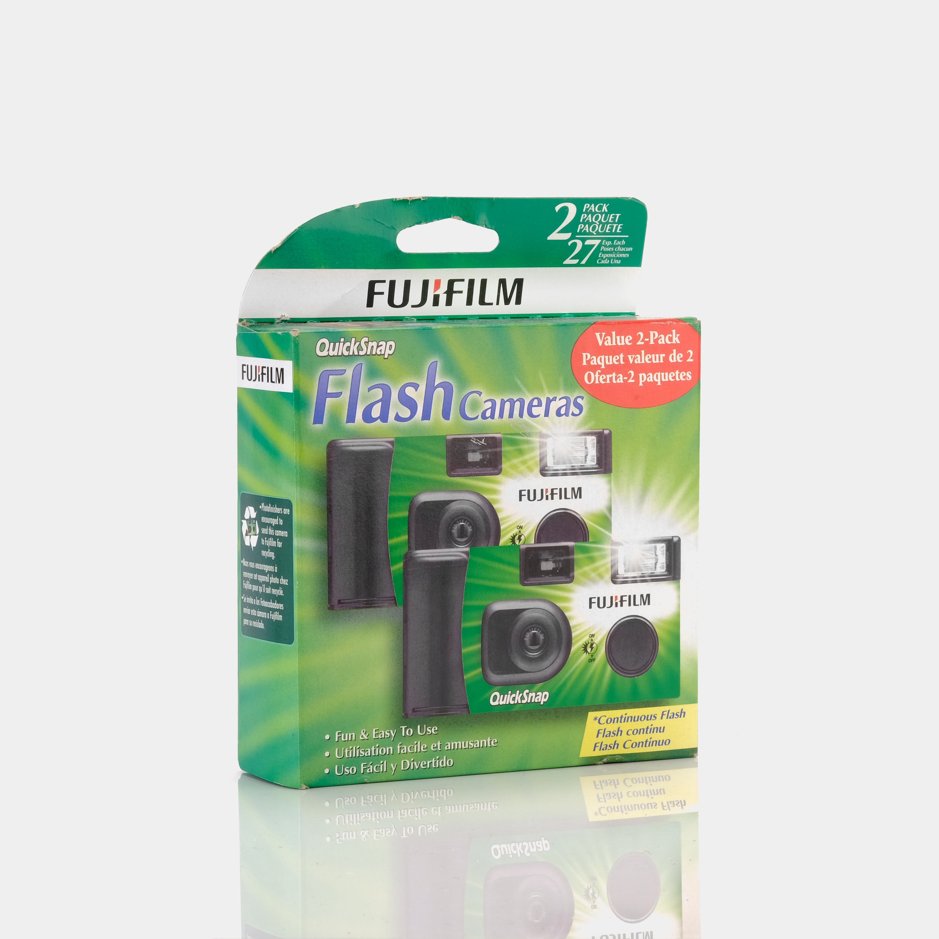 Discounted Fujifilm QuickSnap Flash Disposable Cameras (2 Pack - 27 Exposures Each)
