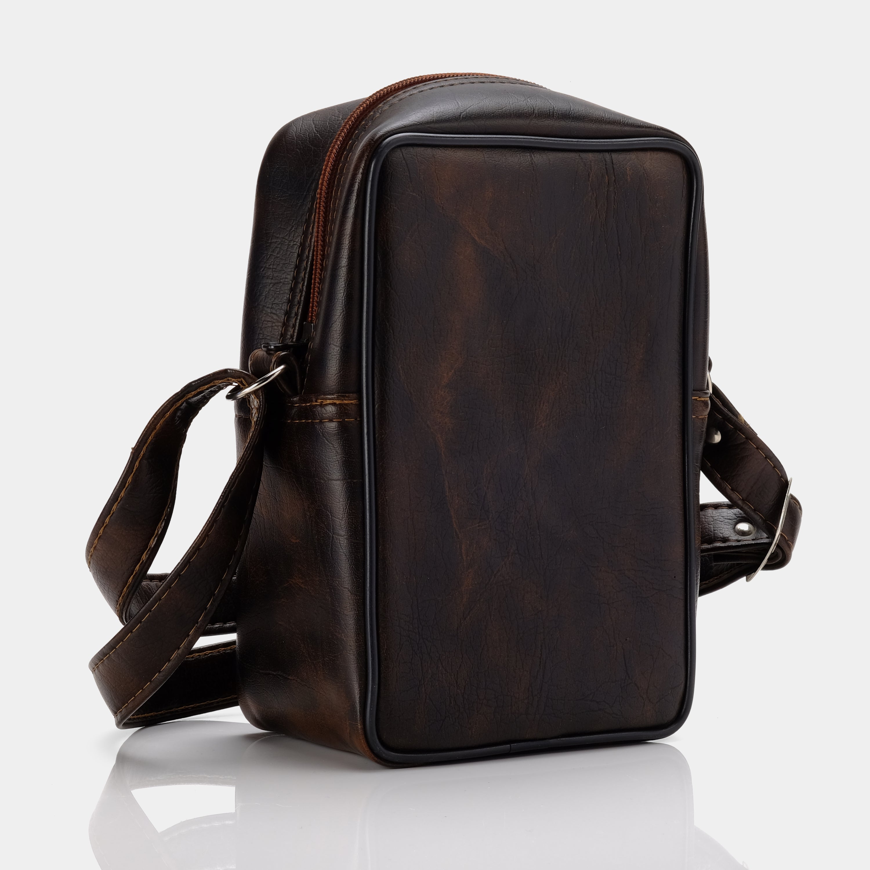 Vegan Leather Dark Chocolate Brown Camera Bag
