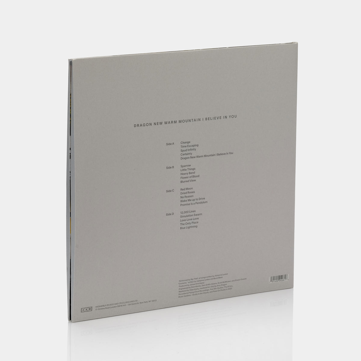 Big Thief - Dragon New Warm Mountain I Believe In You 2xLP Eco 