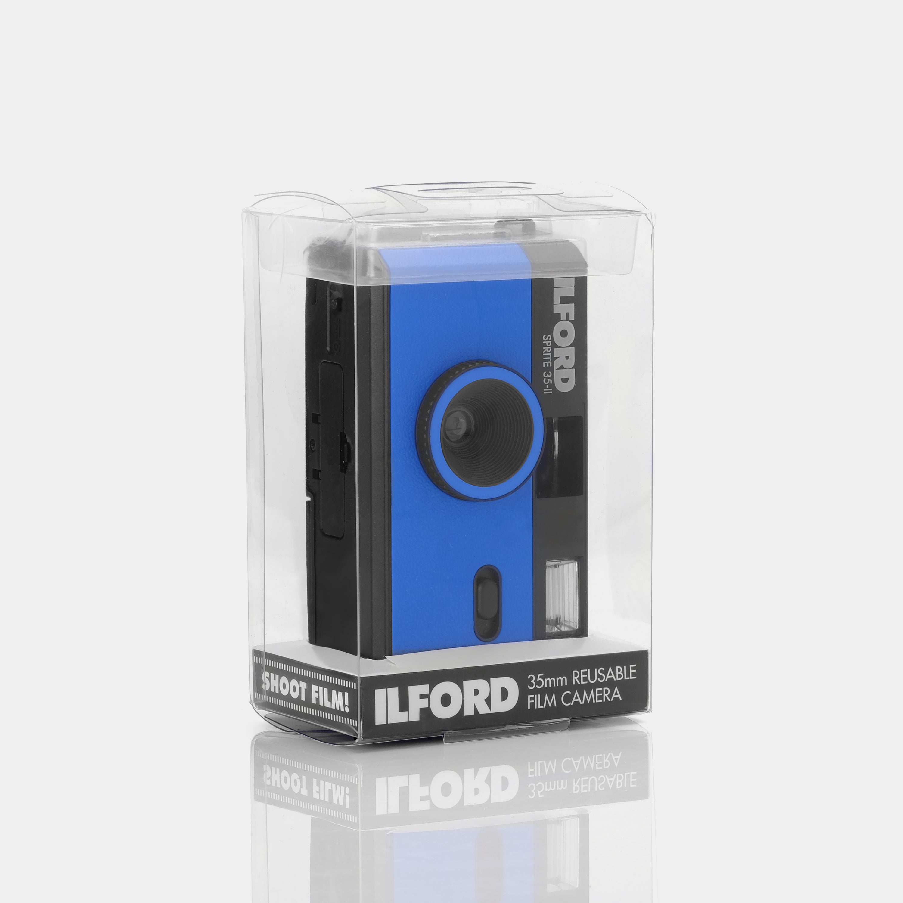 Ilford Sprite 35-II Reusable 35mm Point and Shoot Film Camera - Blue & Black