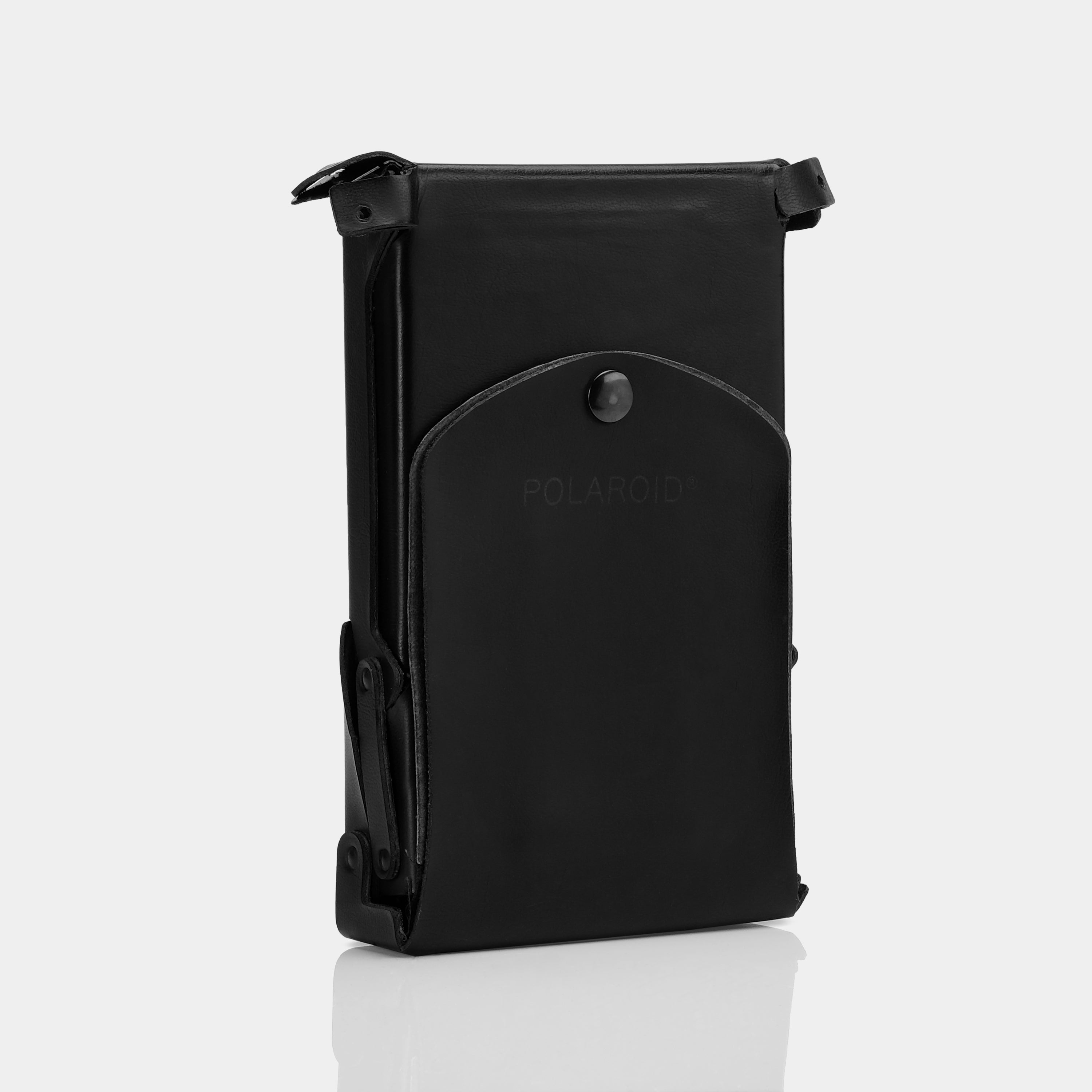 Polaroid SX-70 "Ever-Ready" Style Black Leather Folding Camera Case