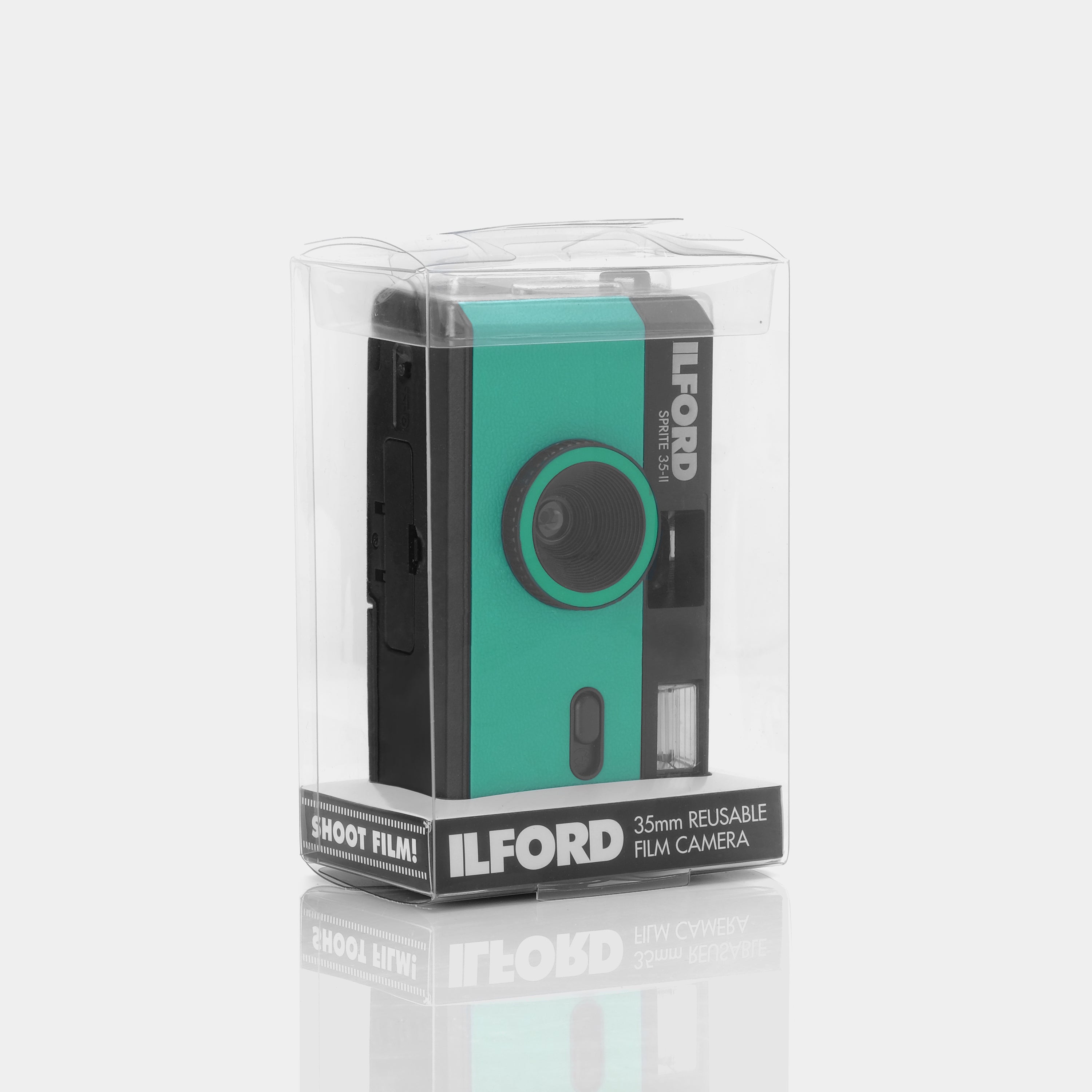 Ilford Sprite 35-II Reusable 35mm Point and Shoot Film Camera - Green & Black