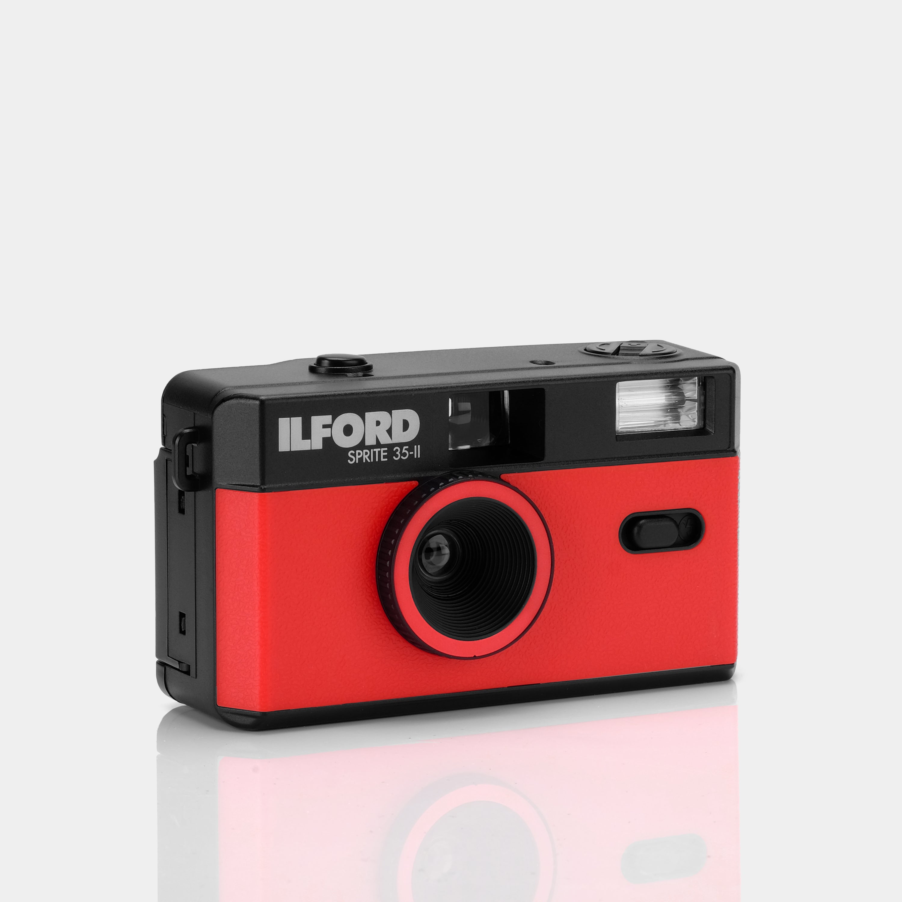 Ilford Sprite 35-II Reusable 35mm Point and Shoot Film Camera - Red & Black