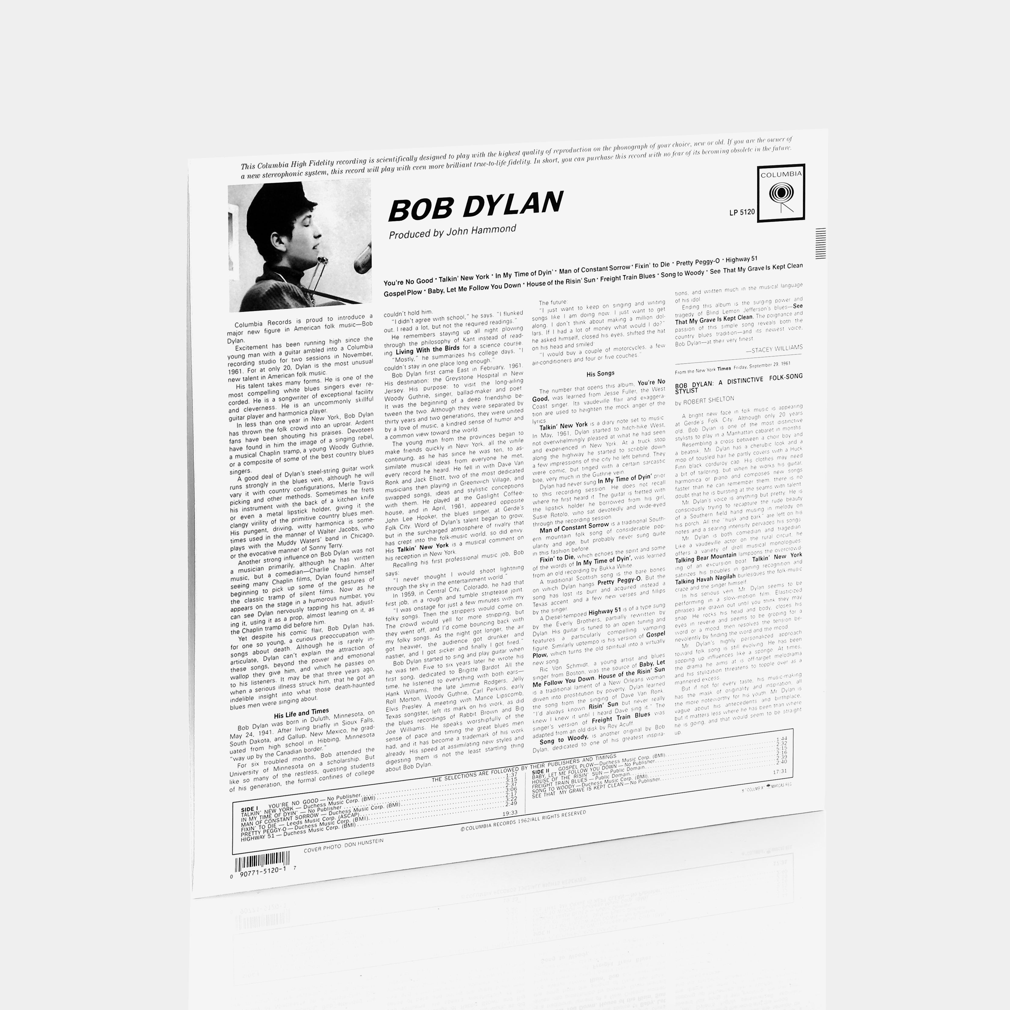 Bob Dylan - Bob Dylan LP Vinyl Record