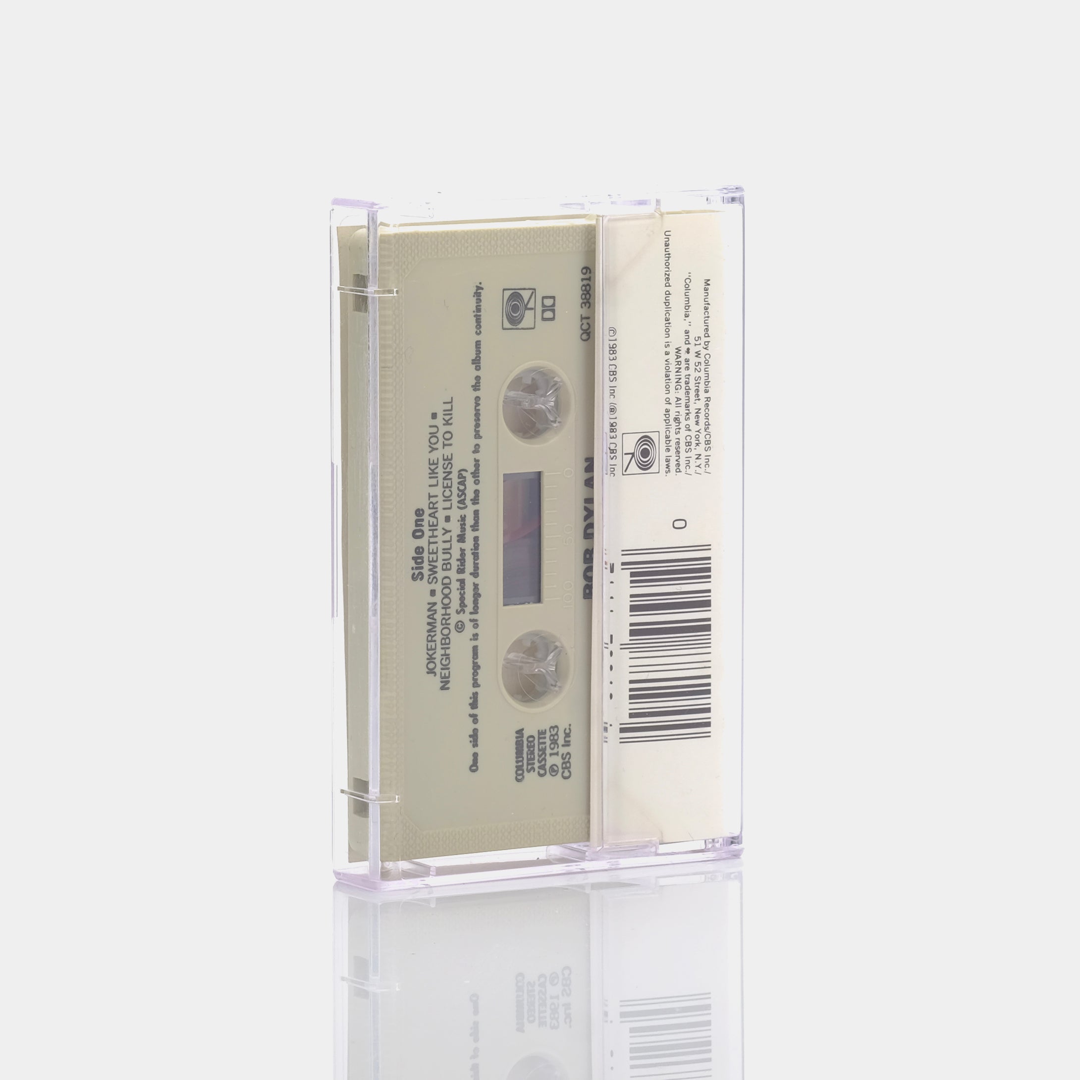 Bob Dylan  - Infidels Cassette Tape