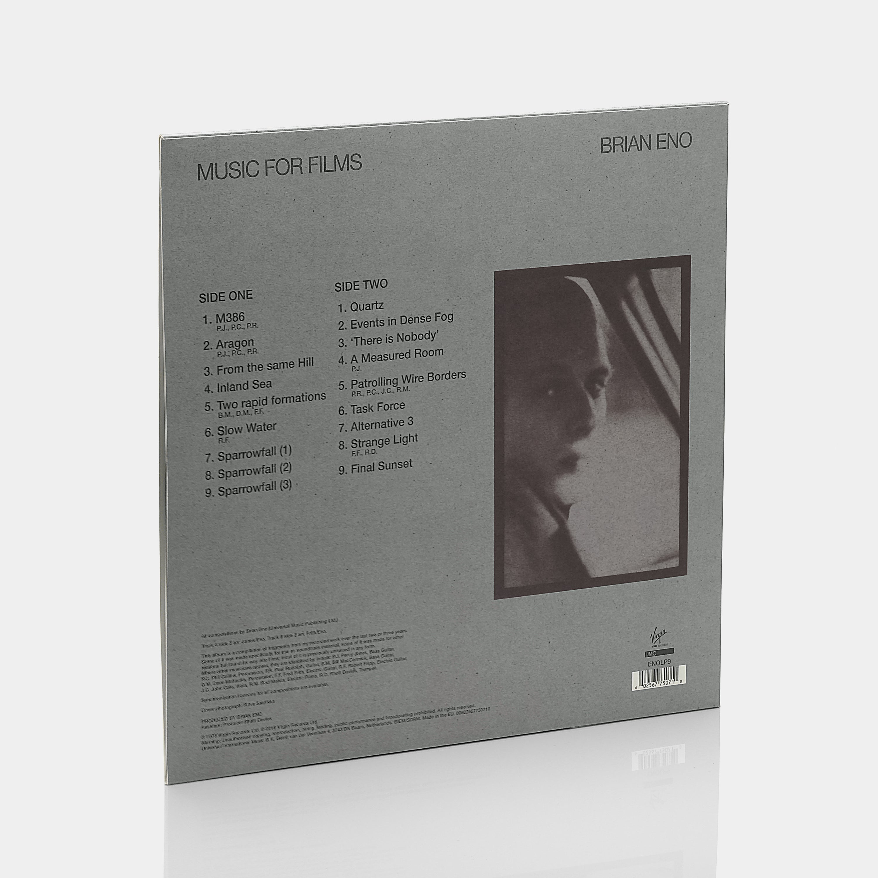 Brian Eno - Music For Films LP Vinyl Record