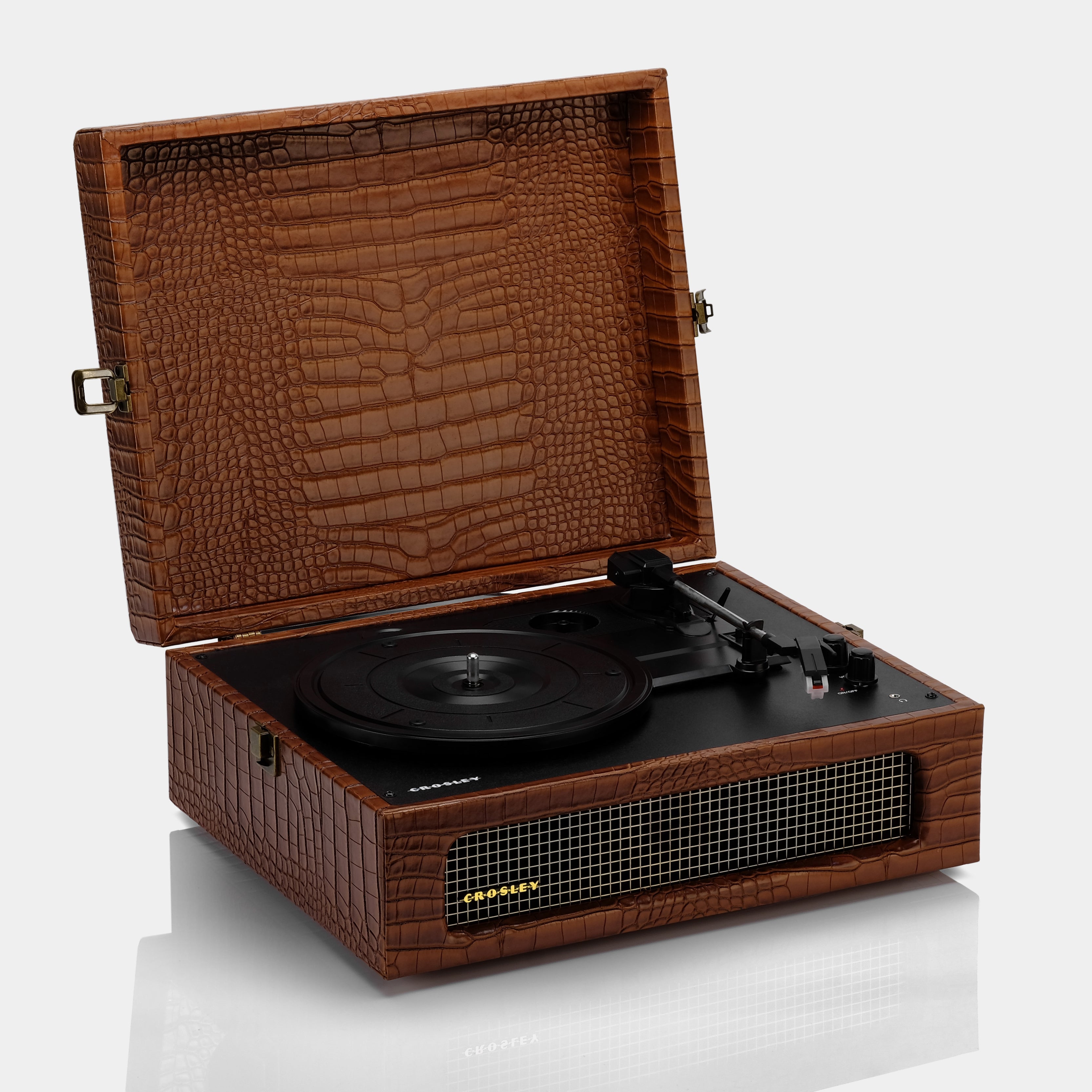 Crosley Voyager Brown Portable Turntable with Bluetooth