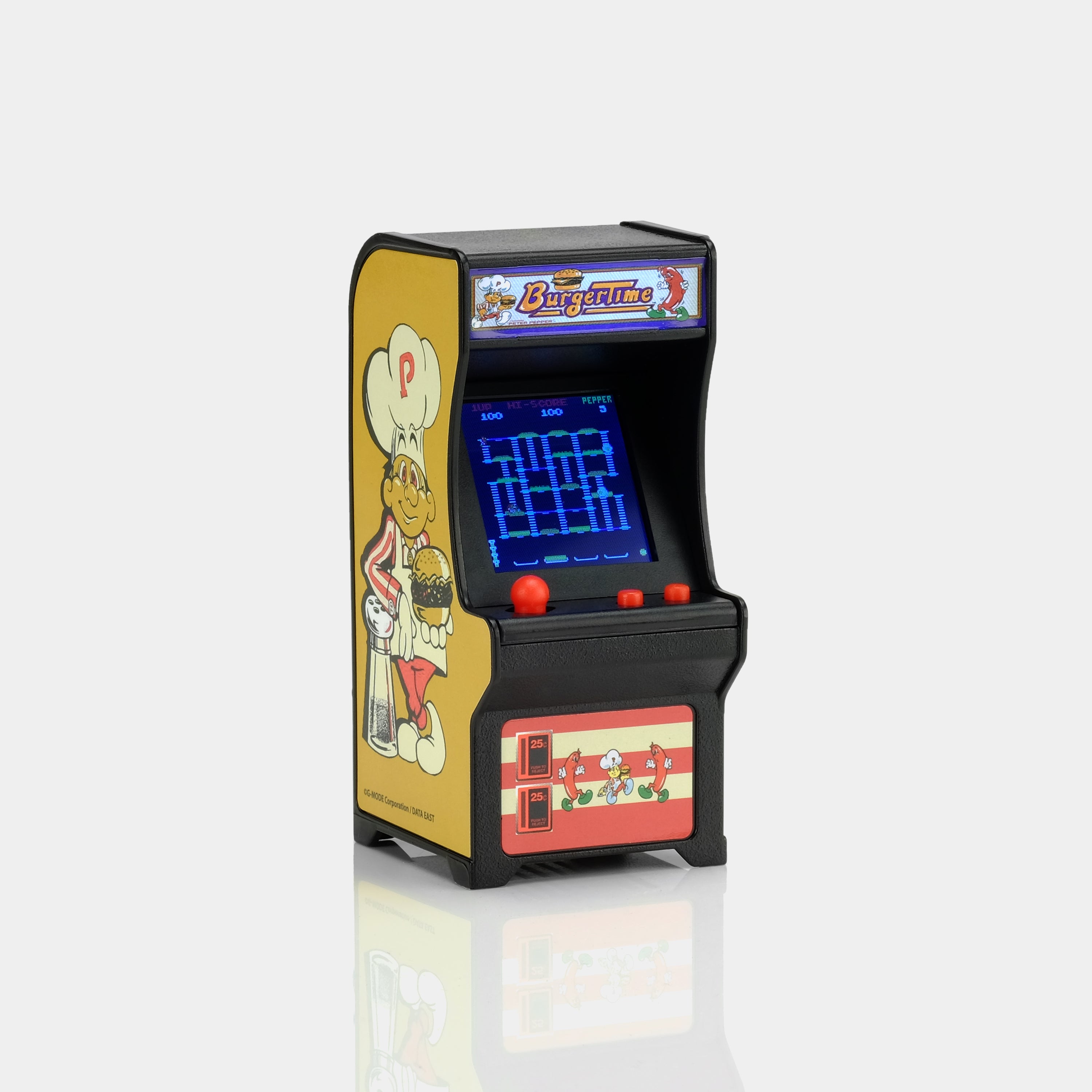 Tiny Arcade Burger Time Game Keychain
