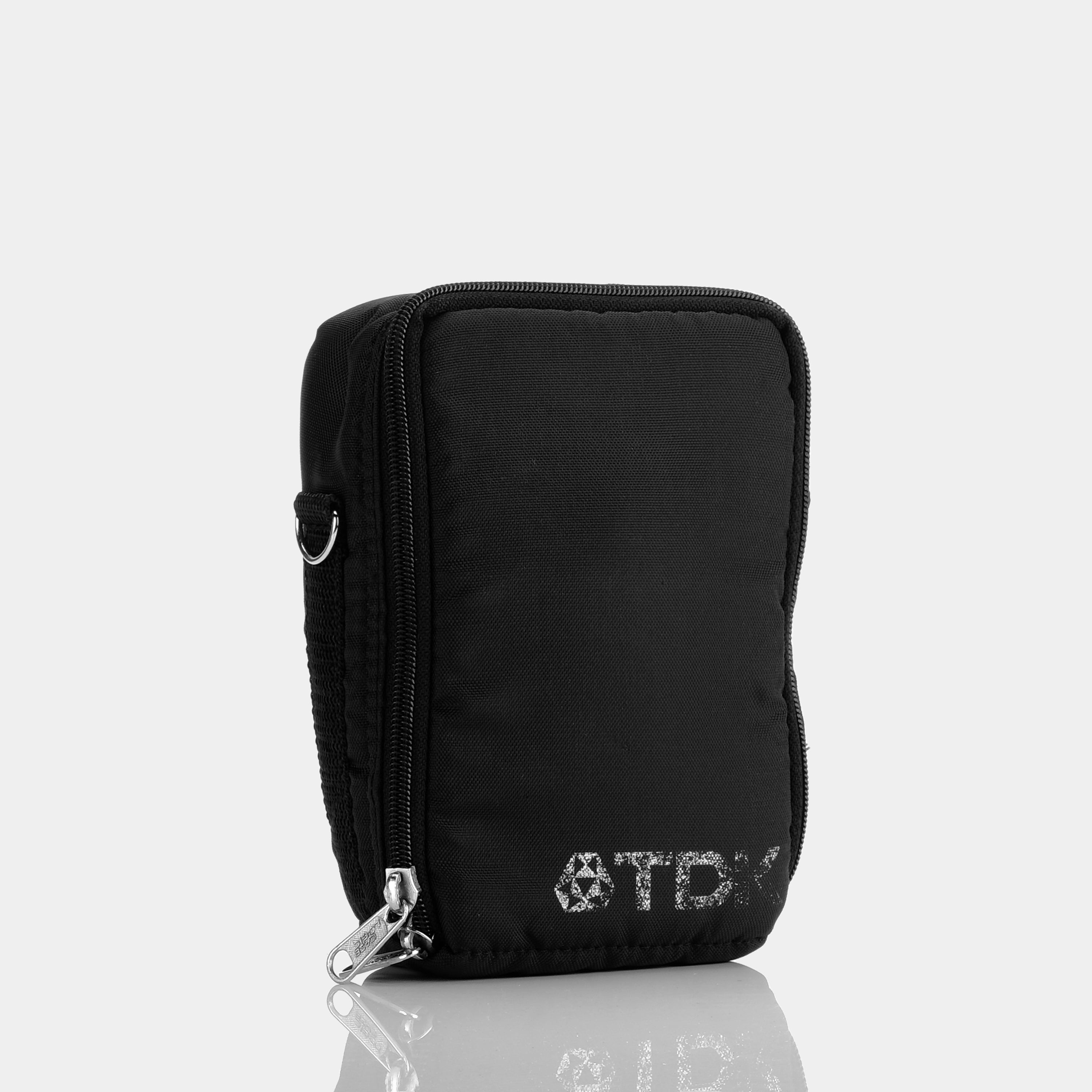 TDK Black Canvas Handheld Cassette Player Bag