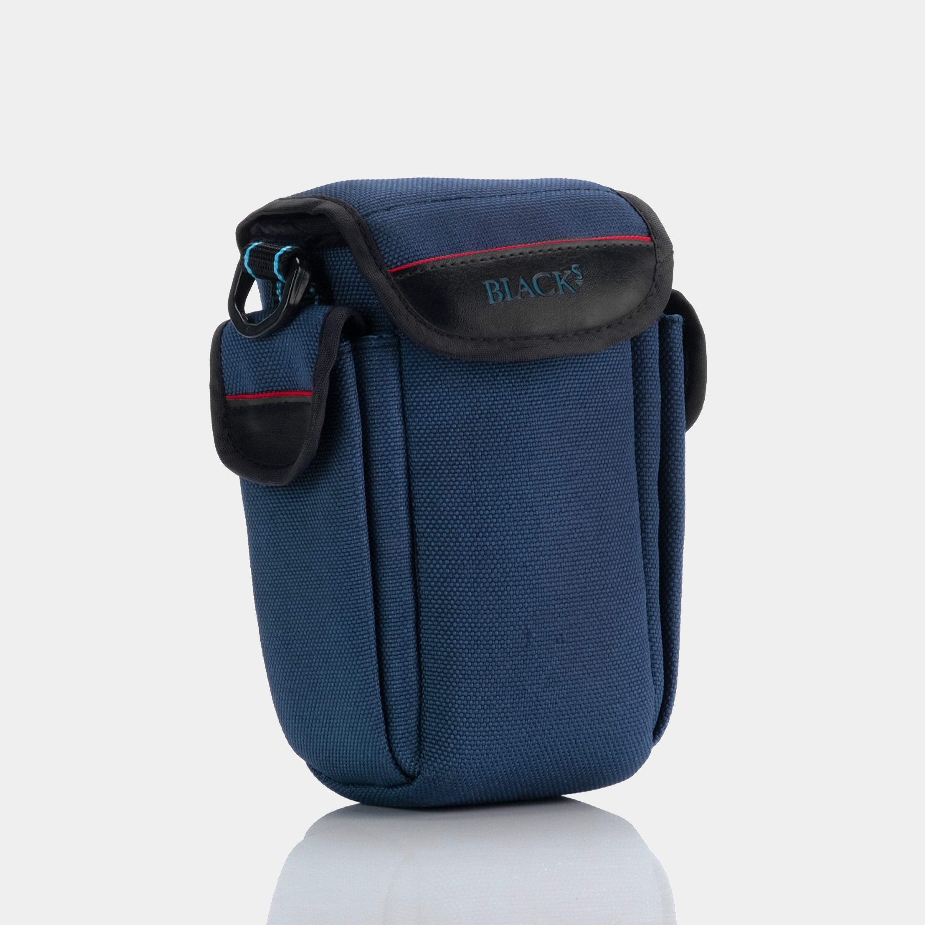 Blacks Blue Canvas Point And Shoot Camera Case