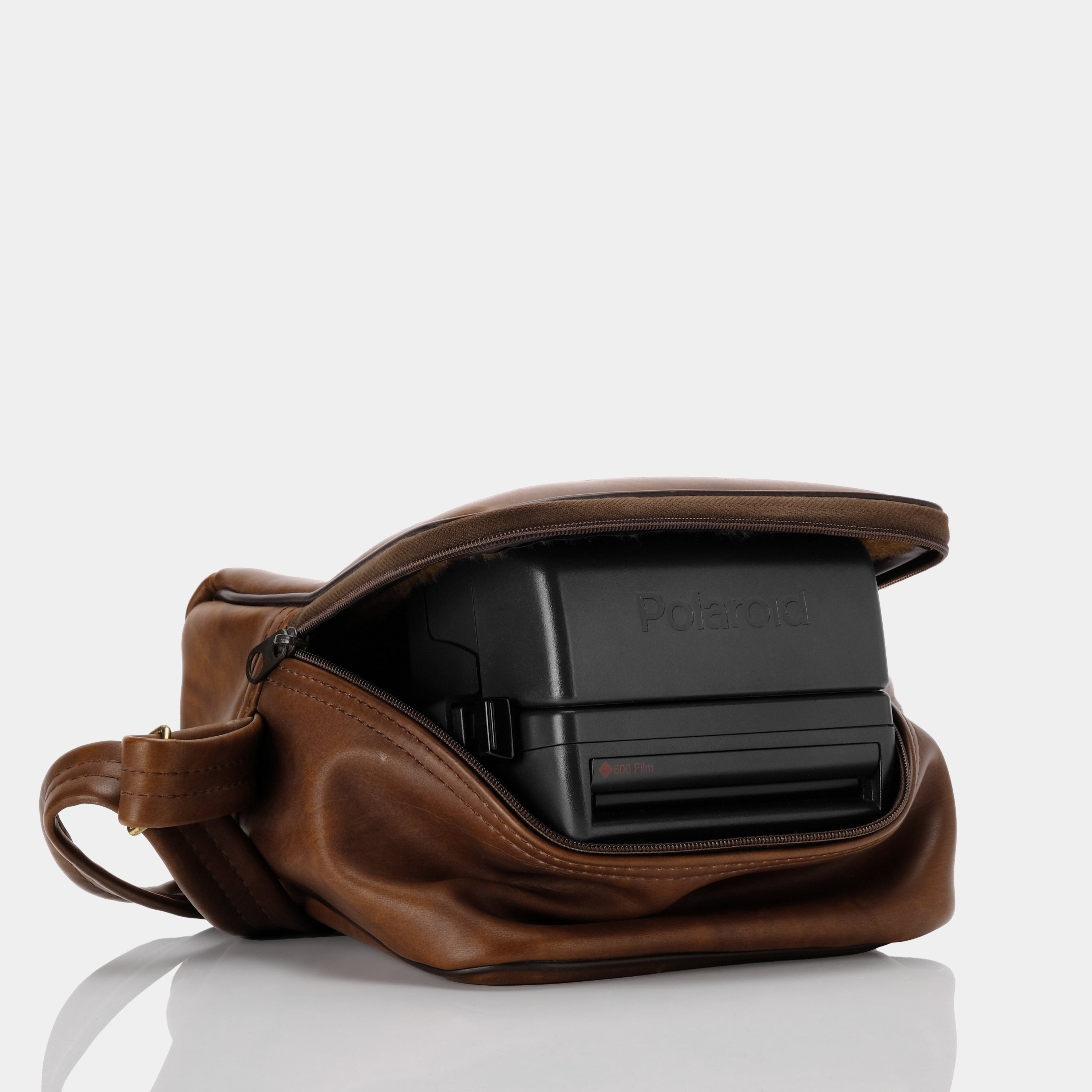 Brown Leather Camera Bag