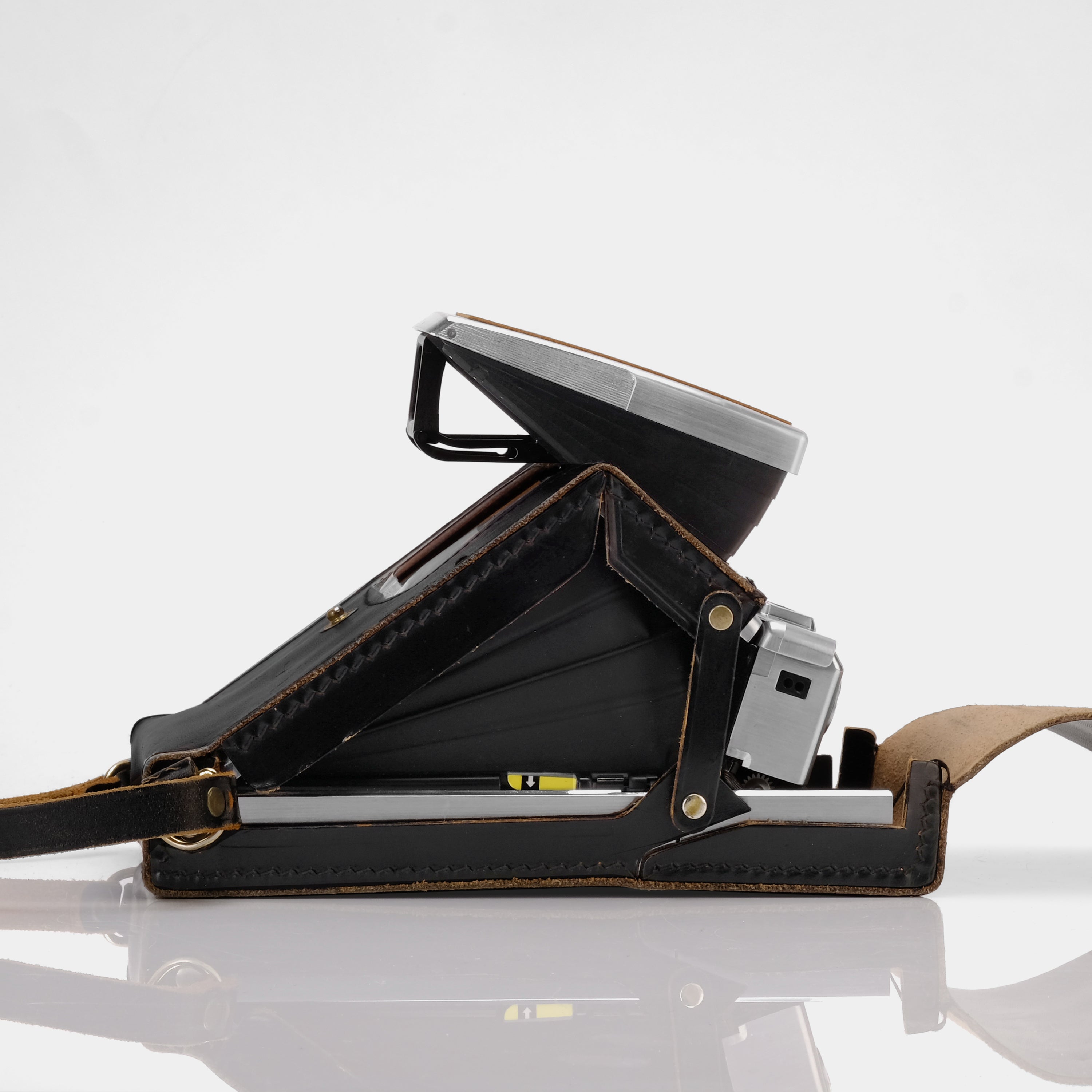 Polaroid SX-70 Black Leather Ever-Ready Style Folding Camera Case