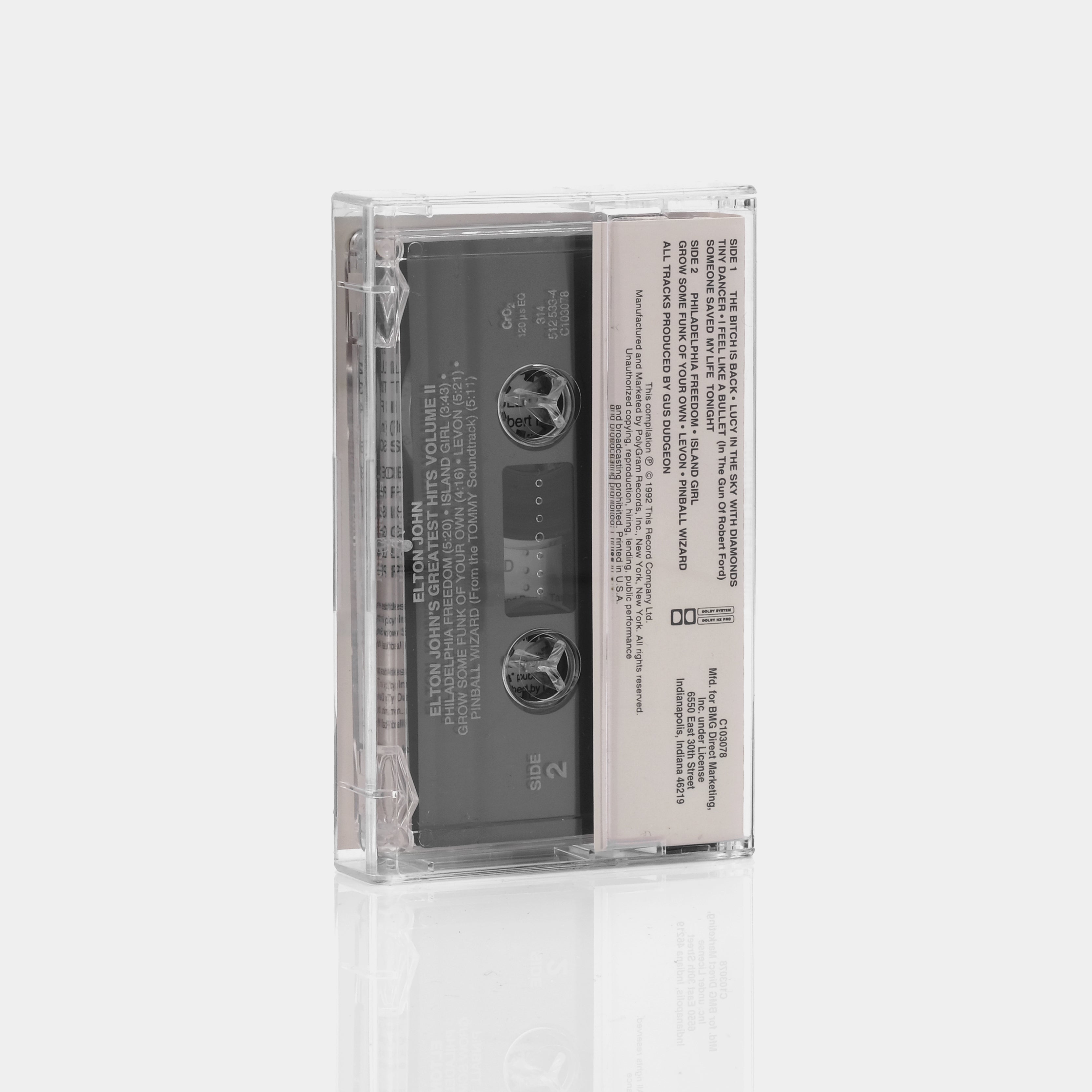 Elton John - Greatest Hits Volume II Cassette Tape