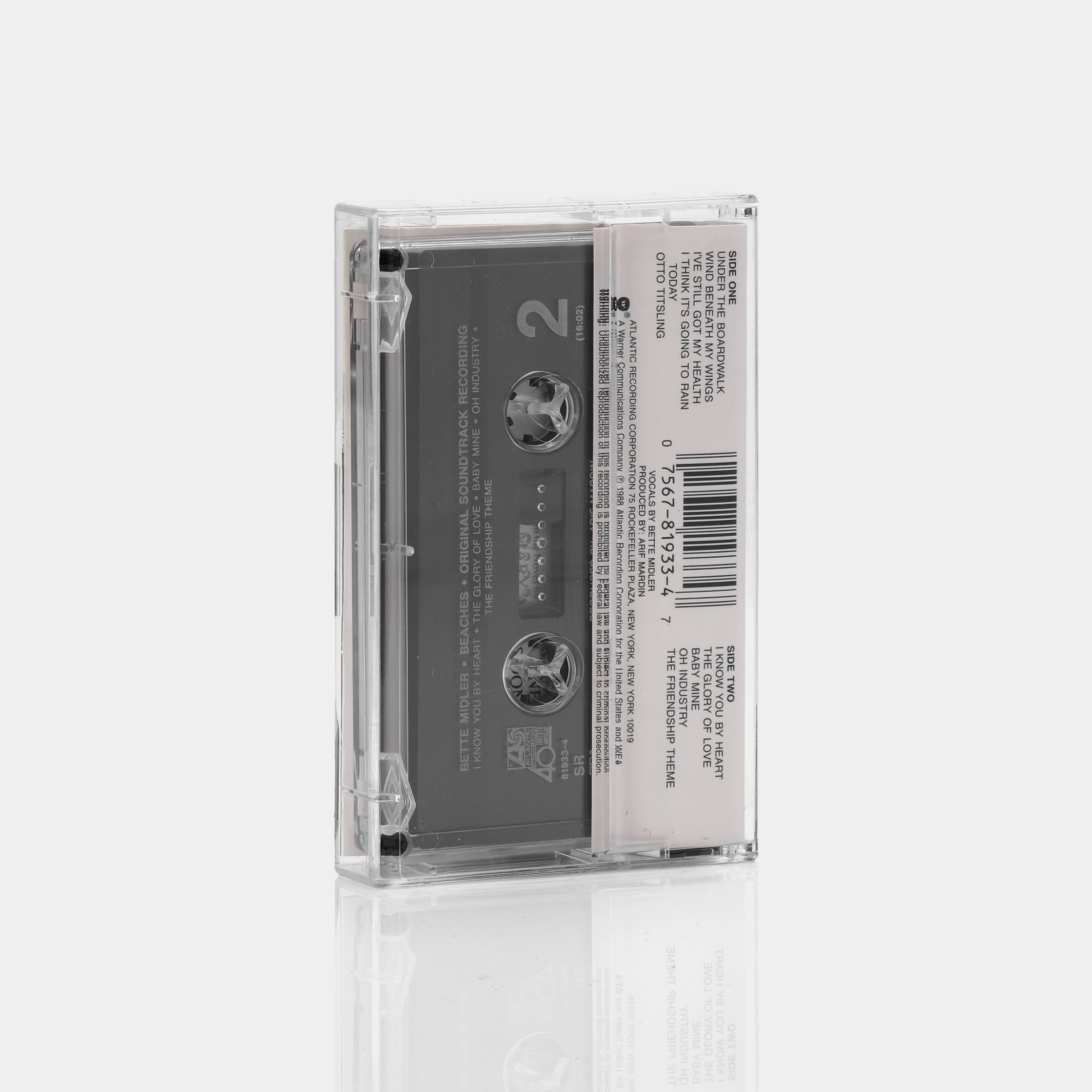 Bette Midler - Beaches (Original Soundtrack Recording) Cassette Tape