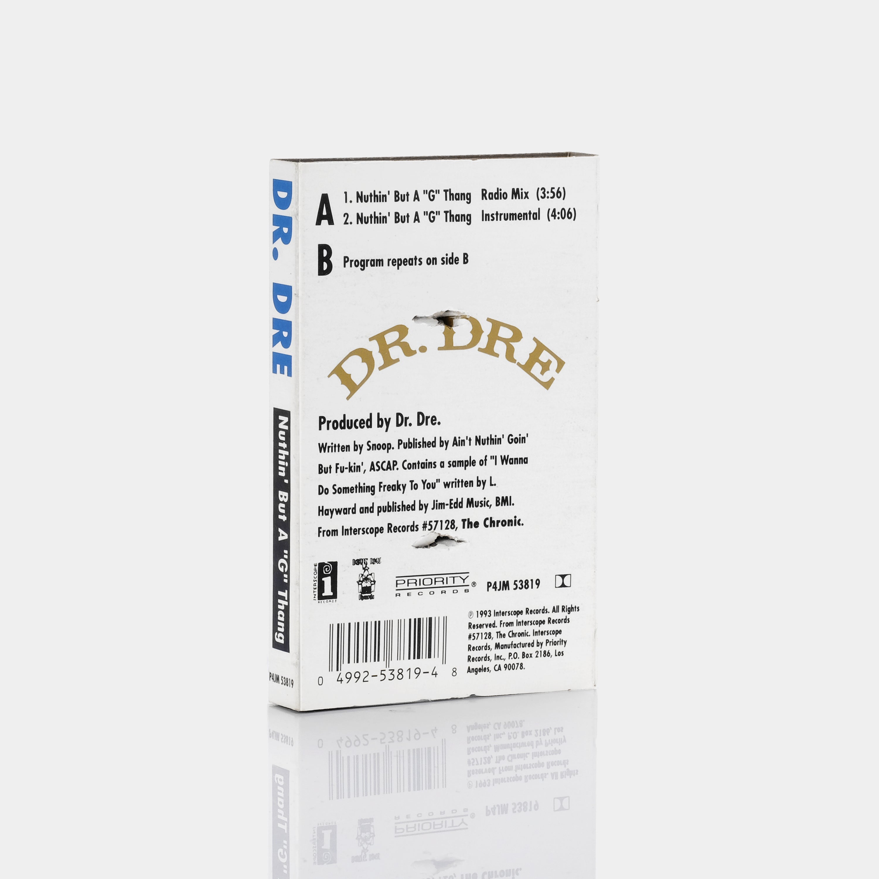 Dr. Dre - Nuthin' But A "G" Thang Cassette Tape Single