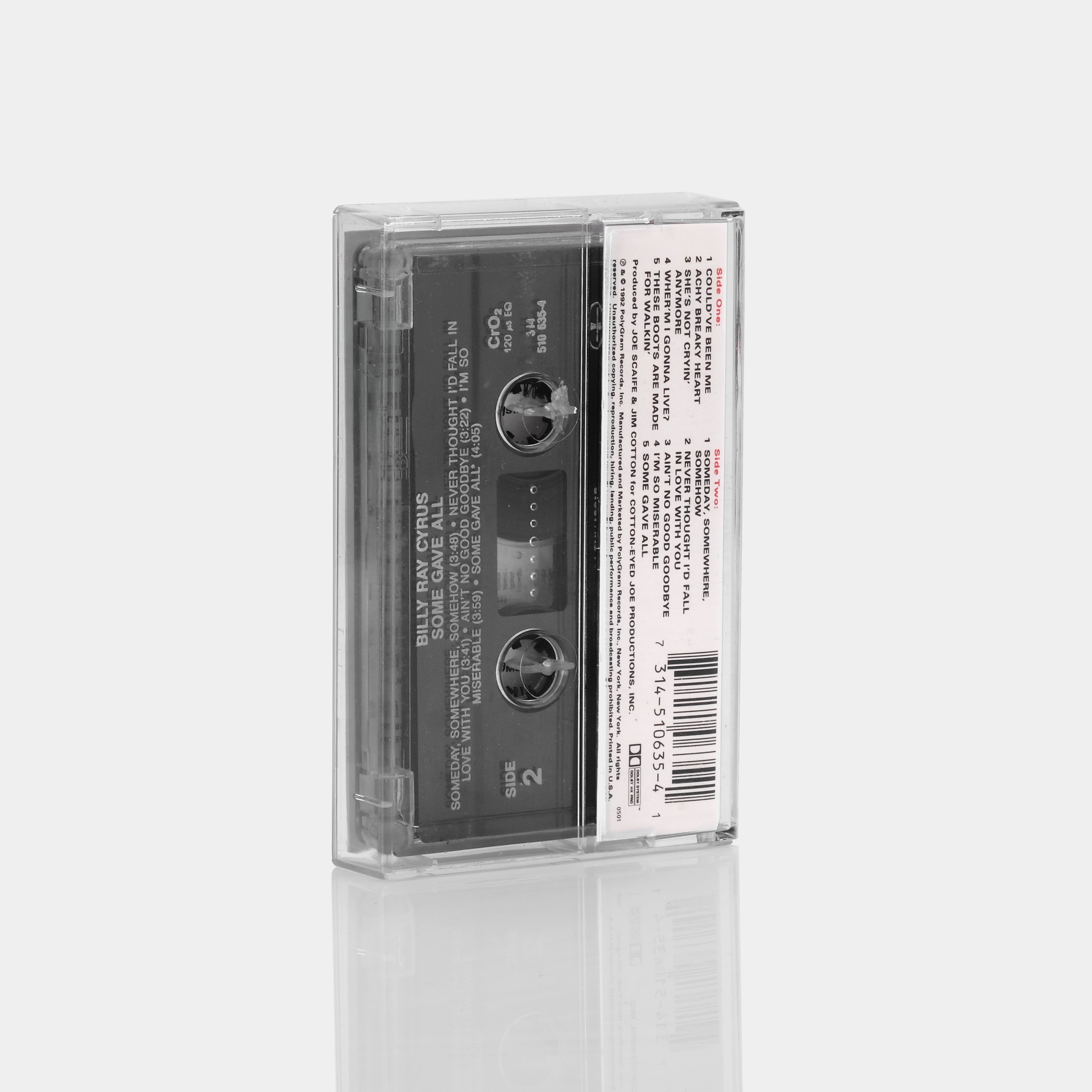 Billy Ray Cyrus - Some Gave All Cassette Tape