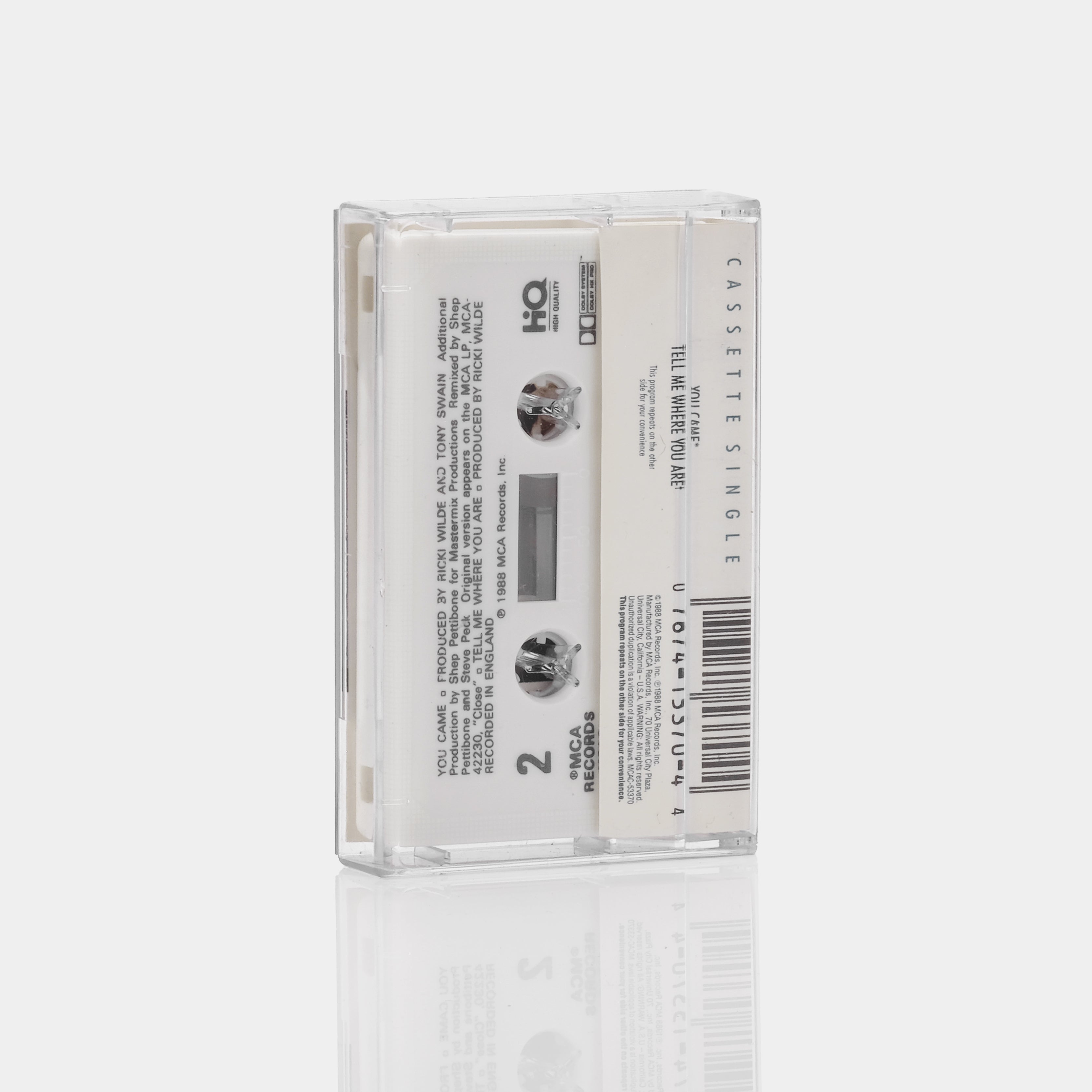 Kim Wilde - You Came Cassette Tape Single