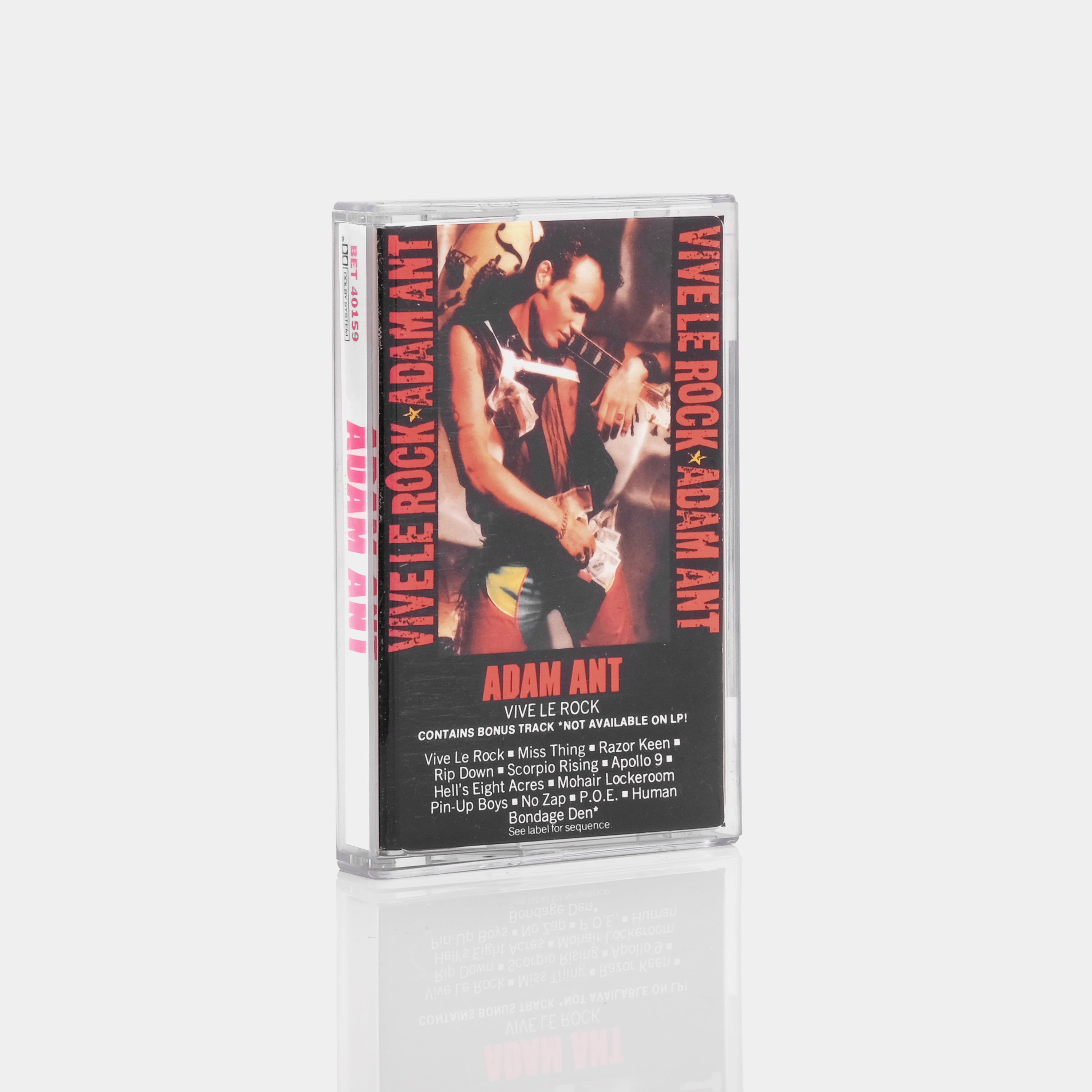 Adam Ant - Vive Le Rock Cassette Tape