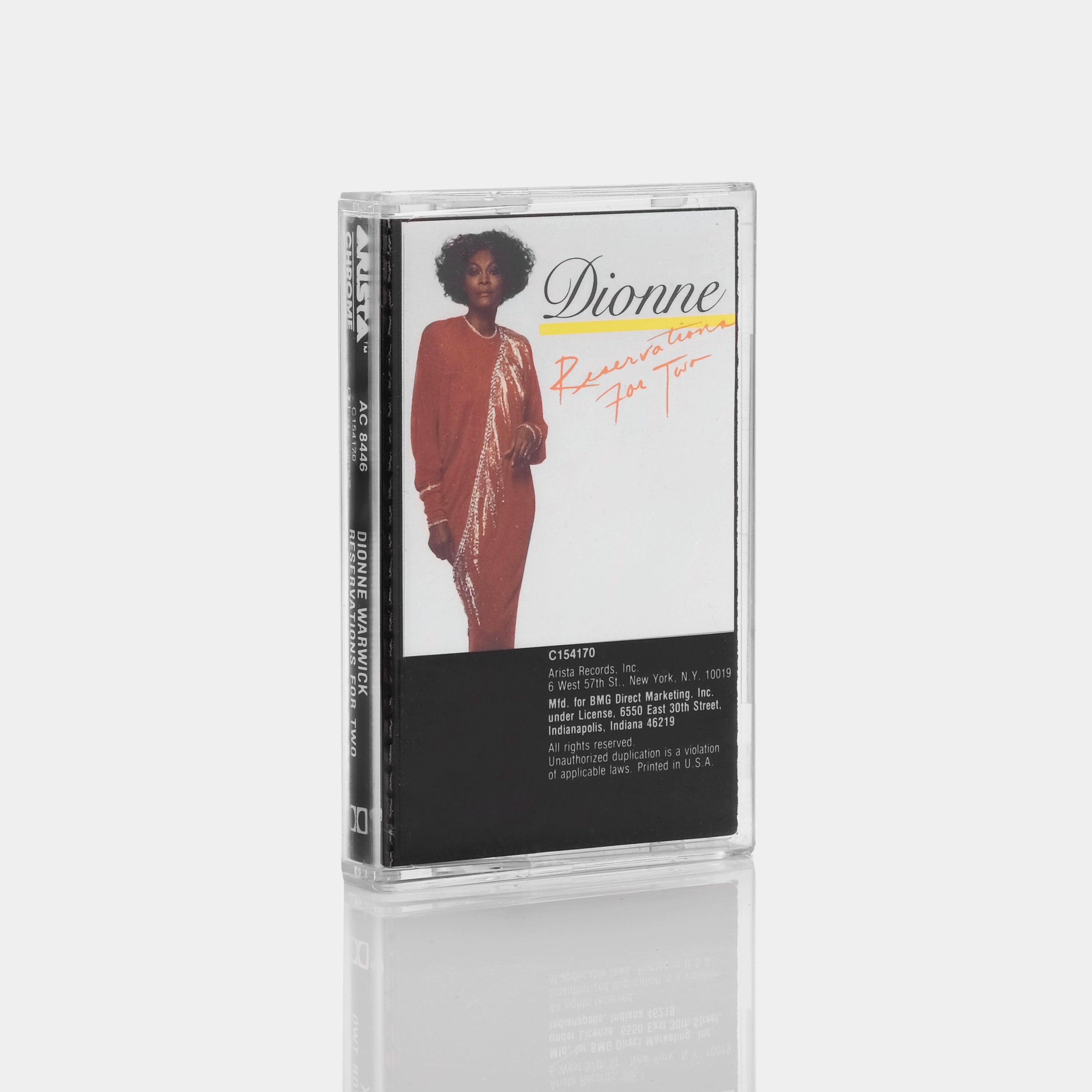 Dionne Warwick - Reservations For Two Cassette Tape